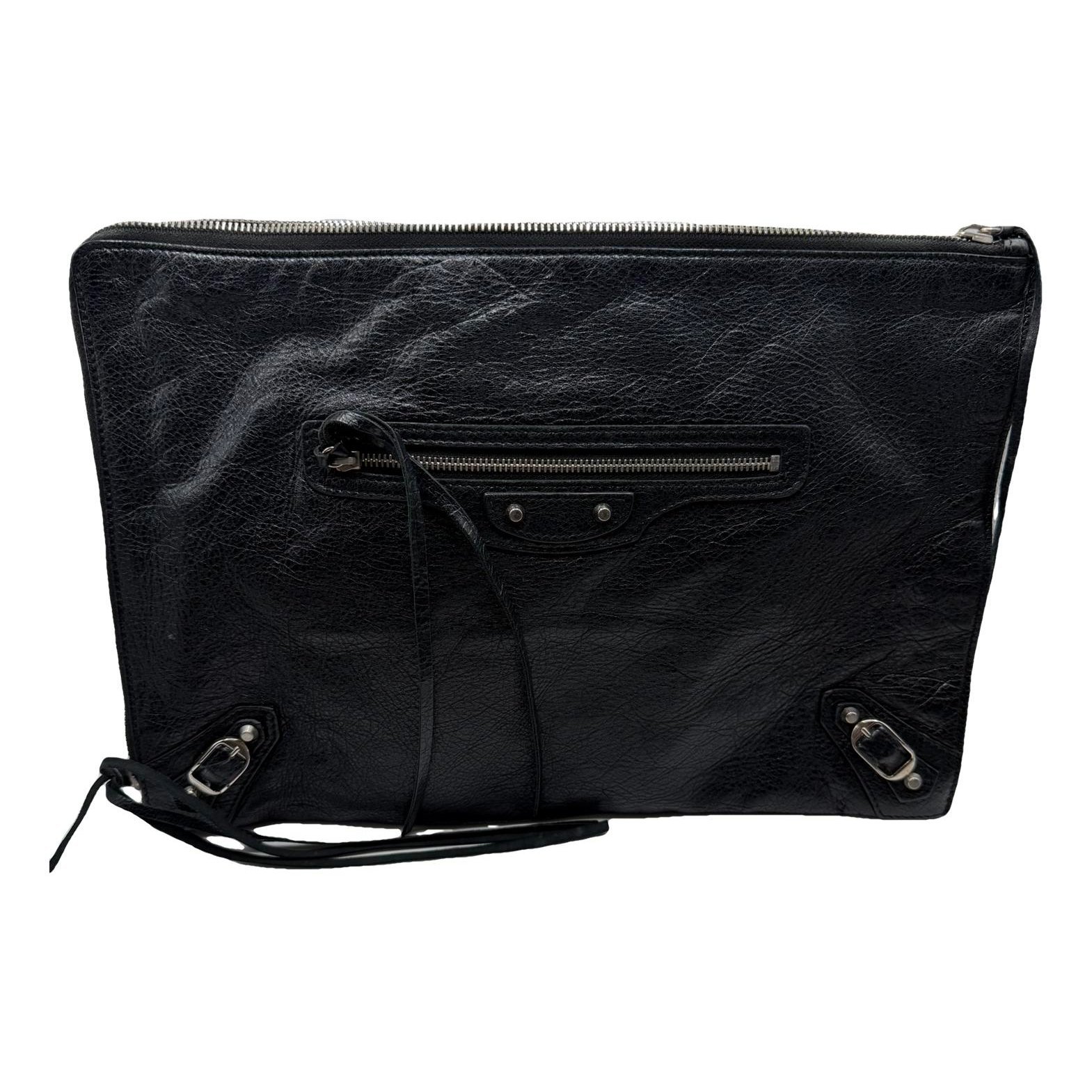 City Clip leather clutch bag