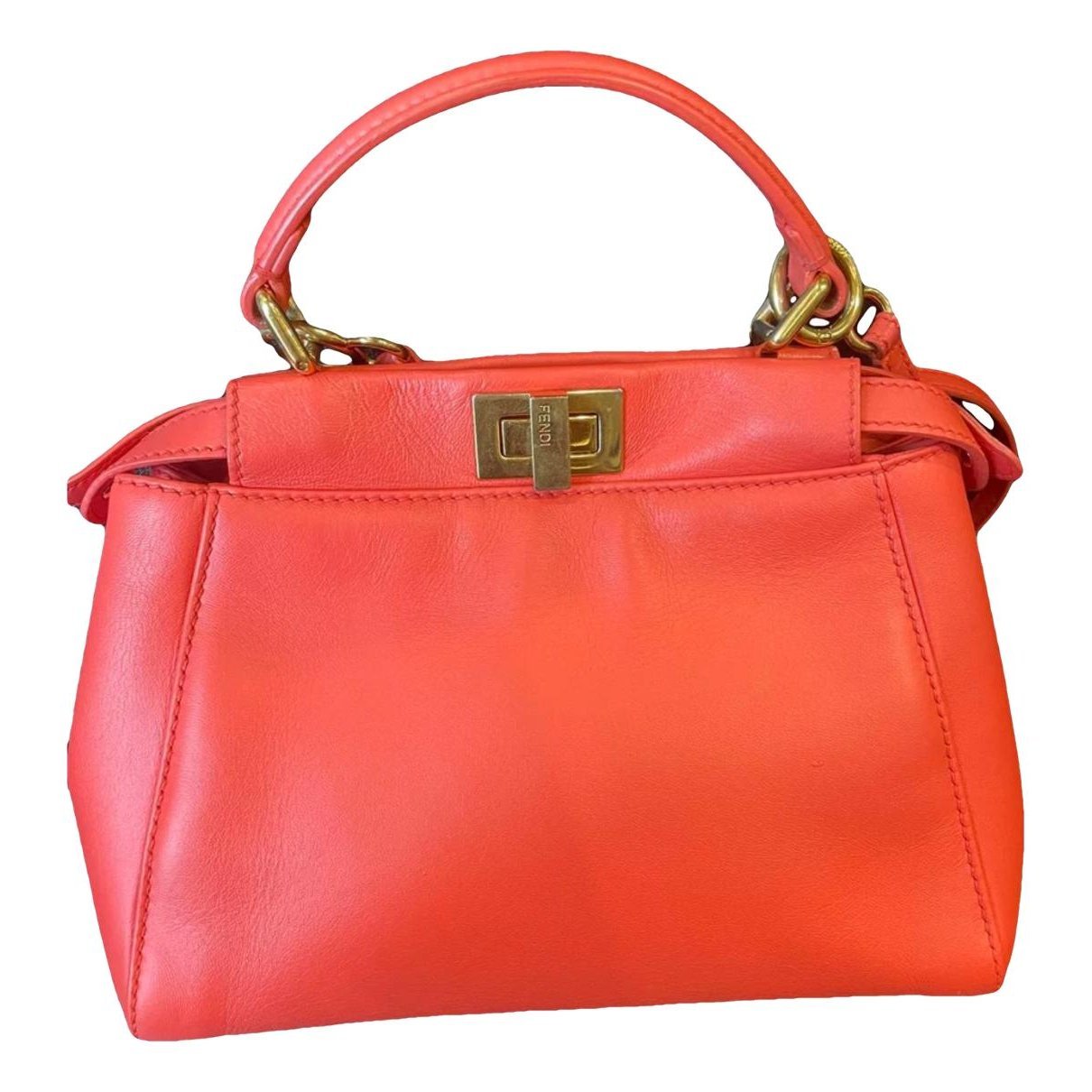 Peekaboo leather handbag