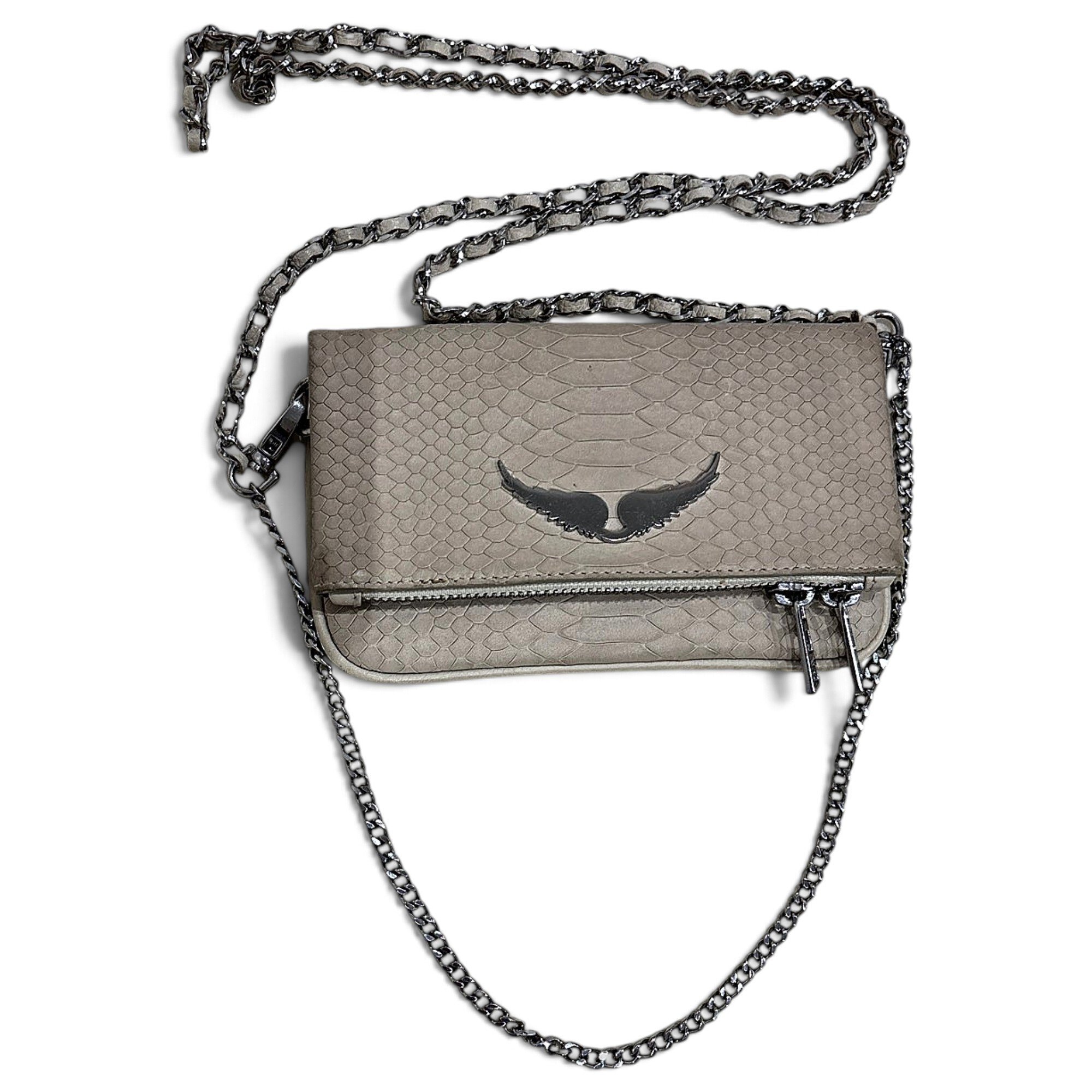 Rock leather crossbody bag