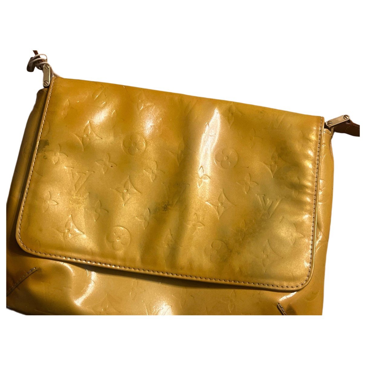 Fowler patent leather handbag