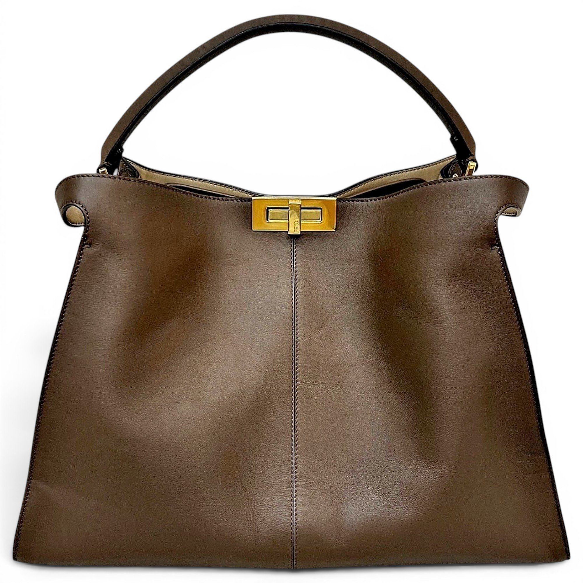 Peekaboo leather handbag