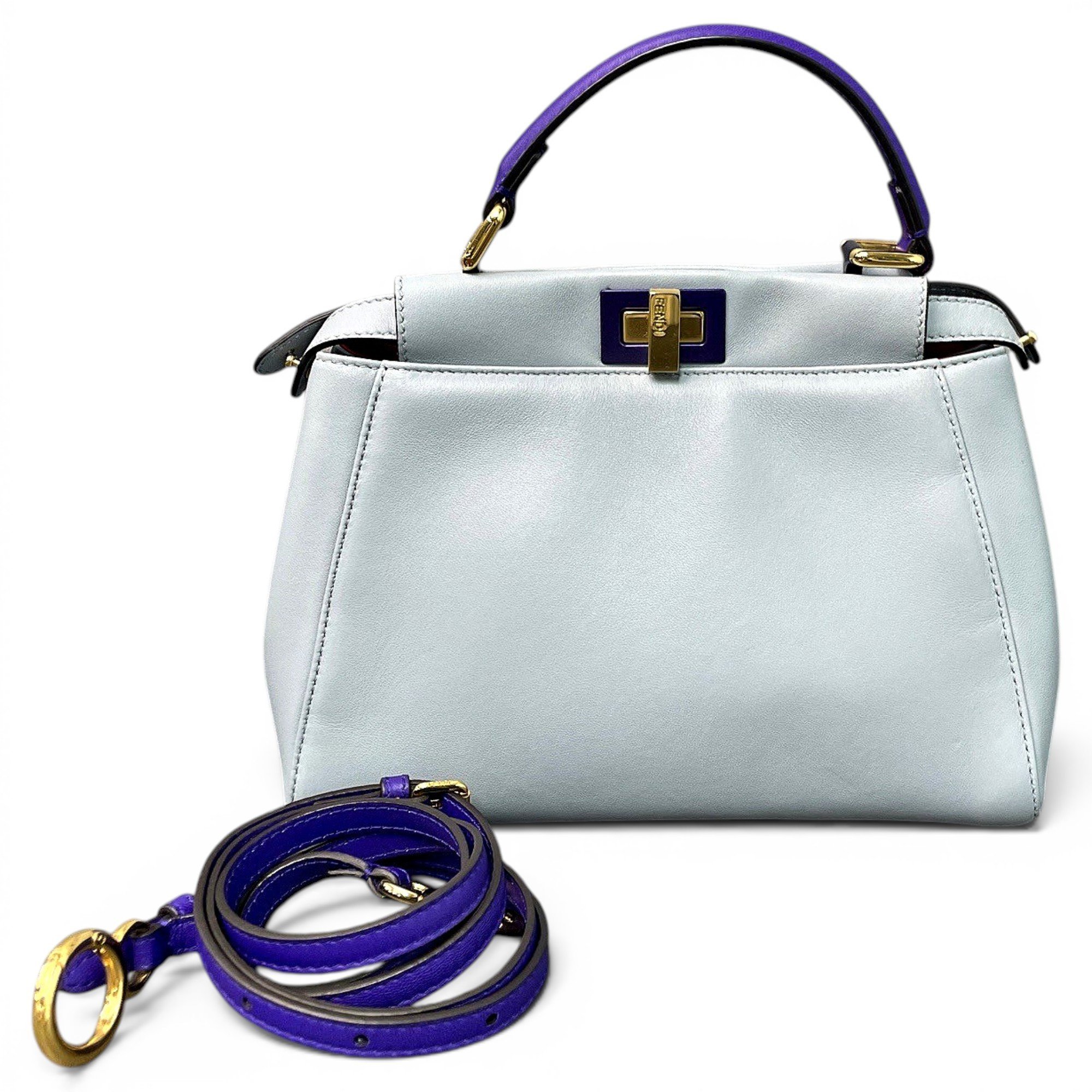 Peekaboo leather handbag