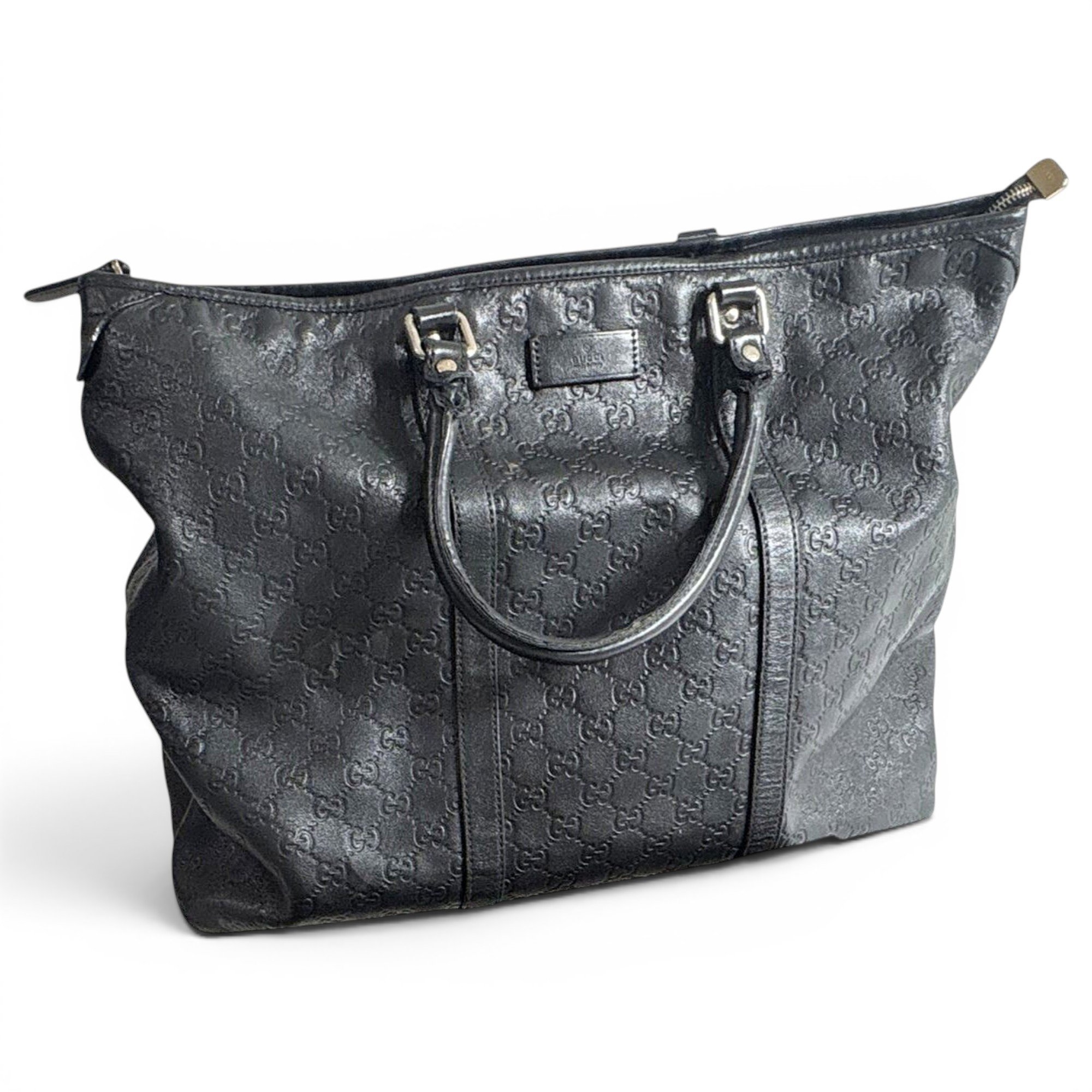 Leather tote