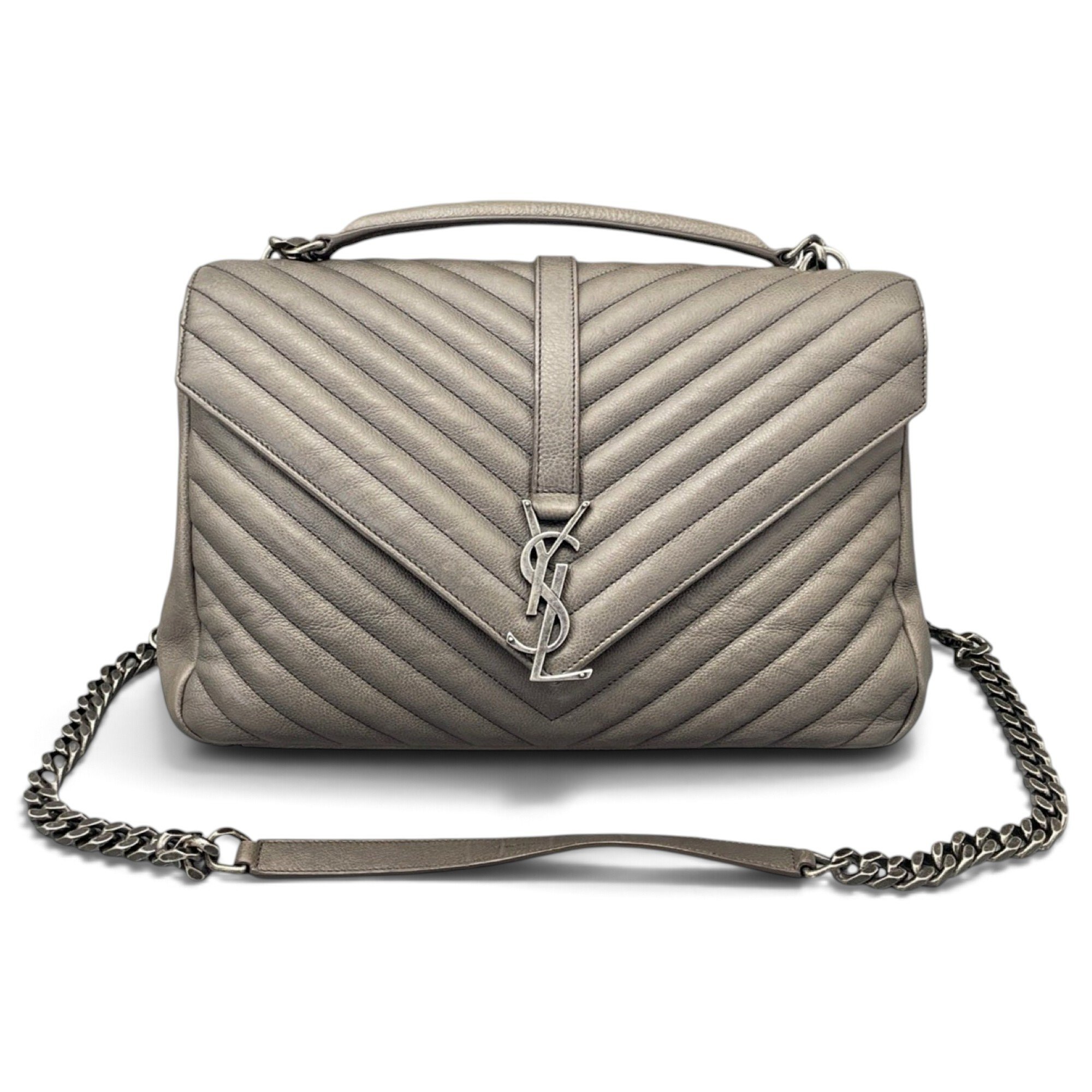 Collége monogramme leather handbag