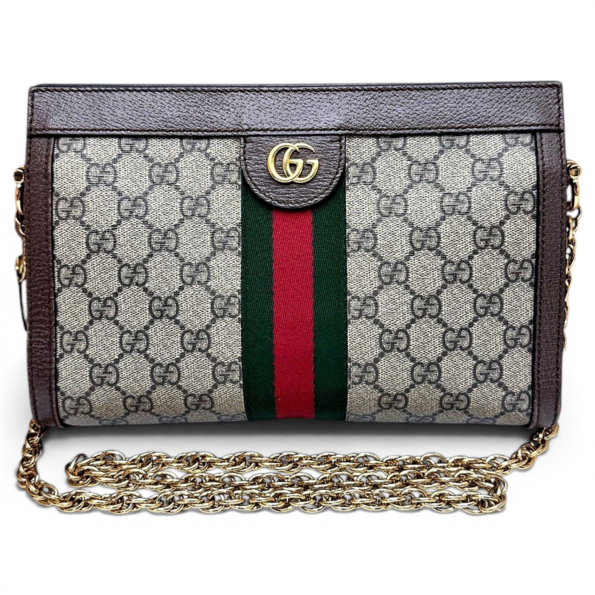 Ophidia Chain leather handbag