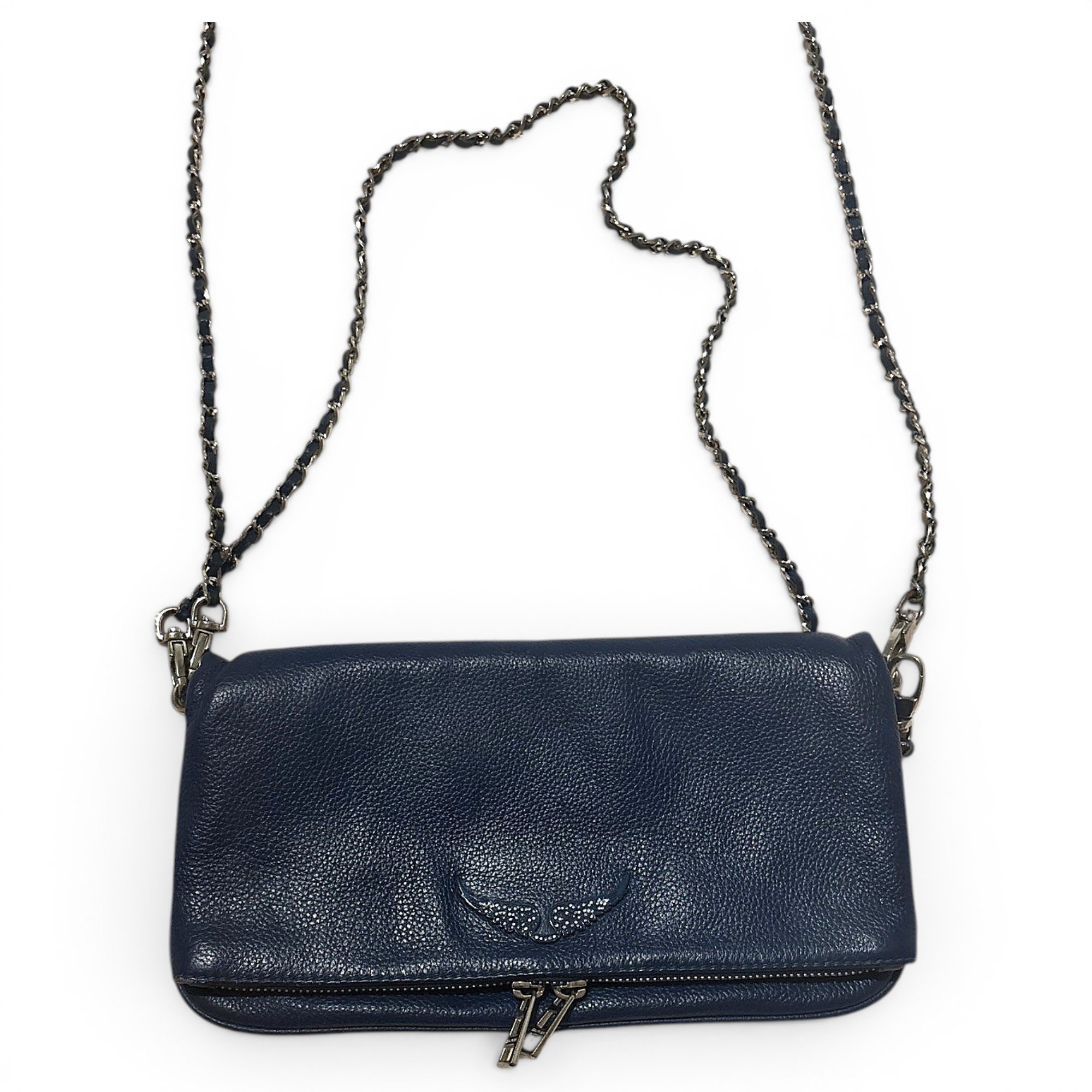 Rock leather crossbody bag