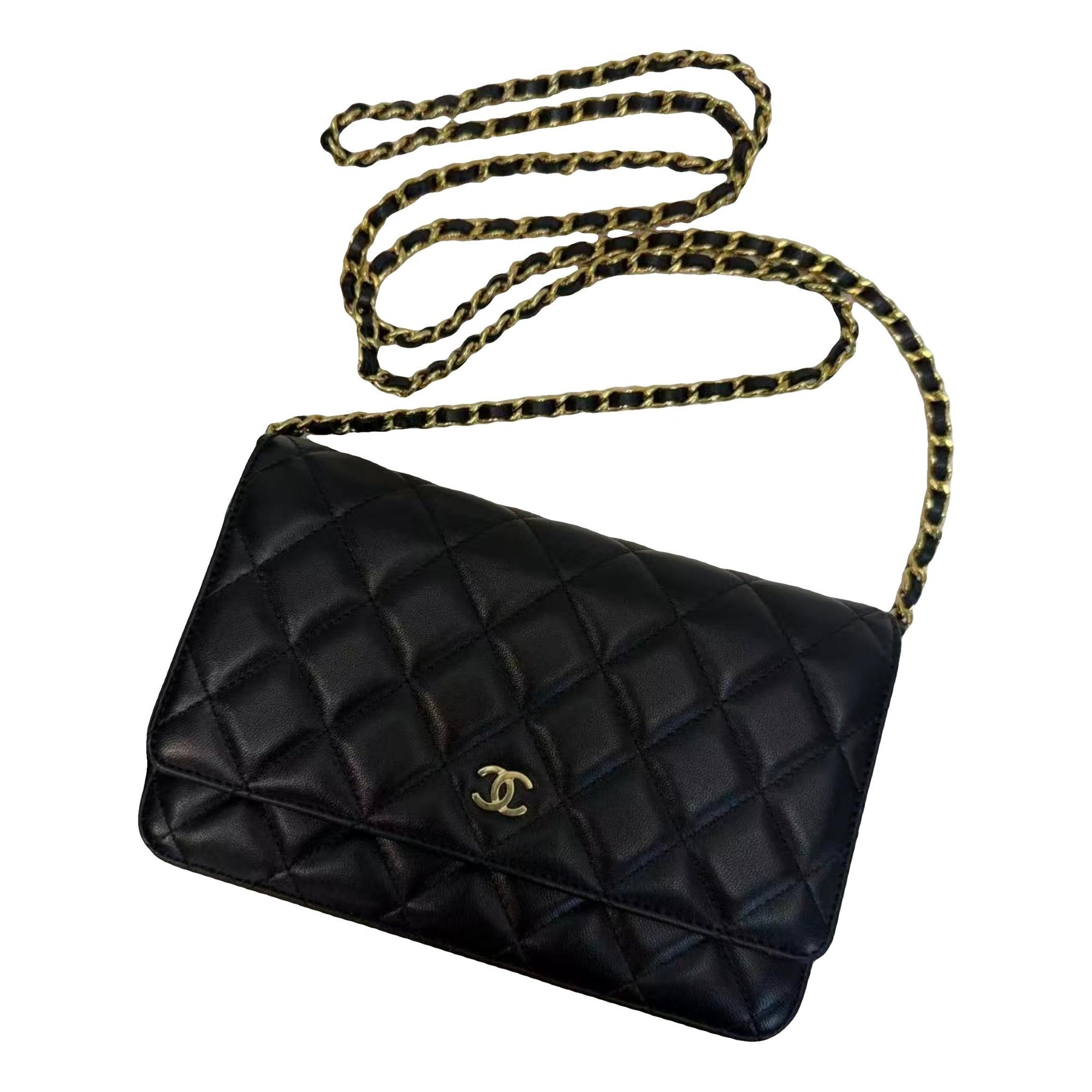 Wallet On Chain Timeless/Classique leather crossbody bag