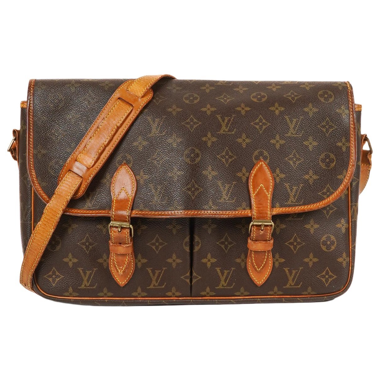 Gibeciere cloth handbag