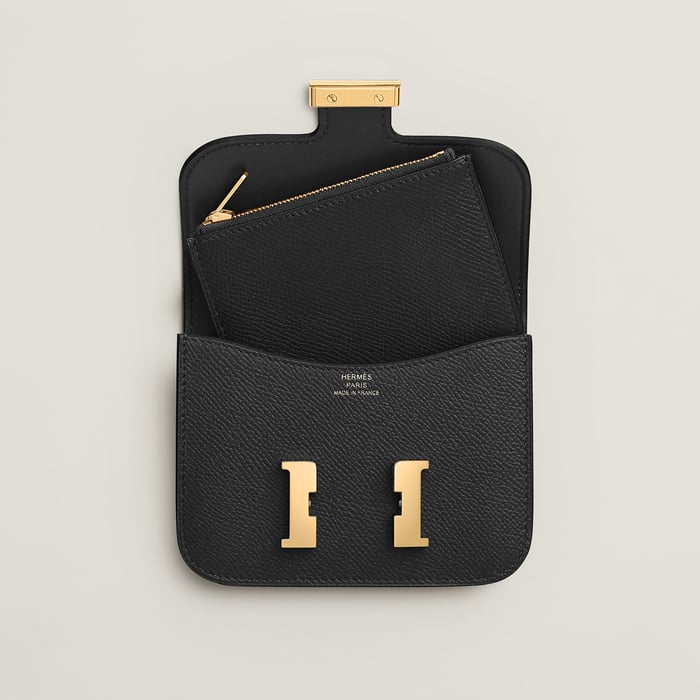 Noir Constance Slim Wallet