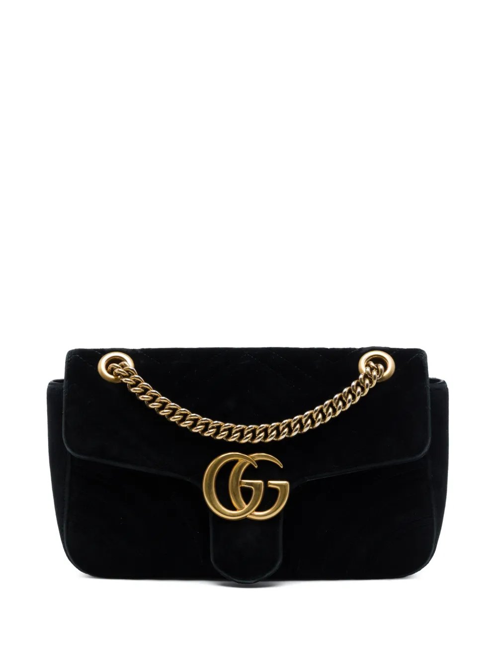 2016-2026 Medium GG Marmont Matelasse Velvet shoulder bag