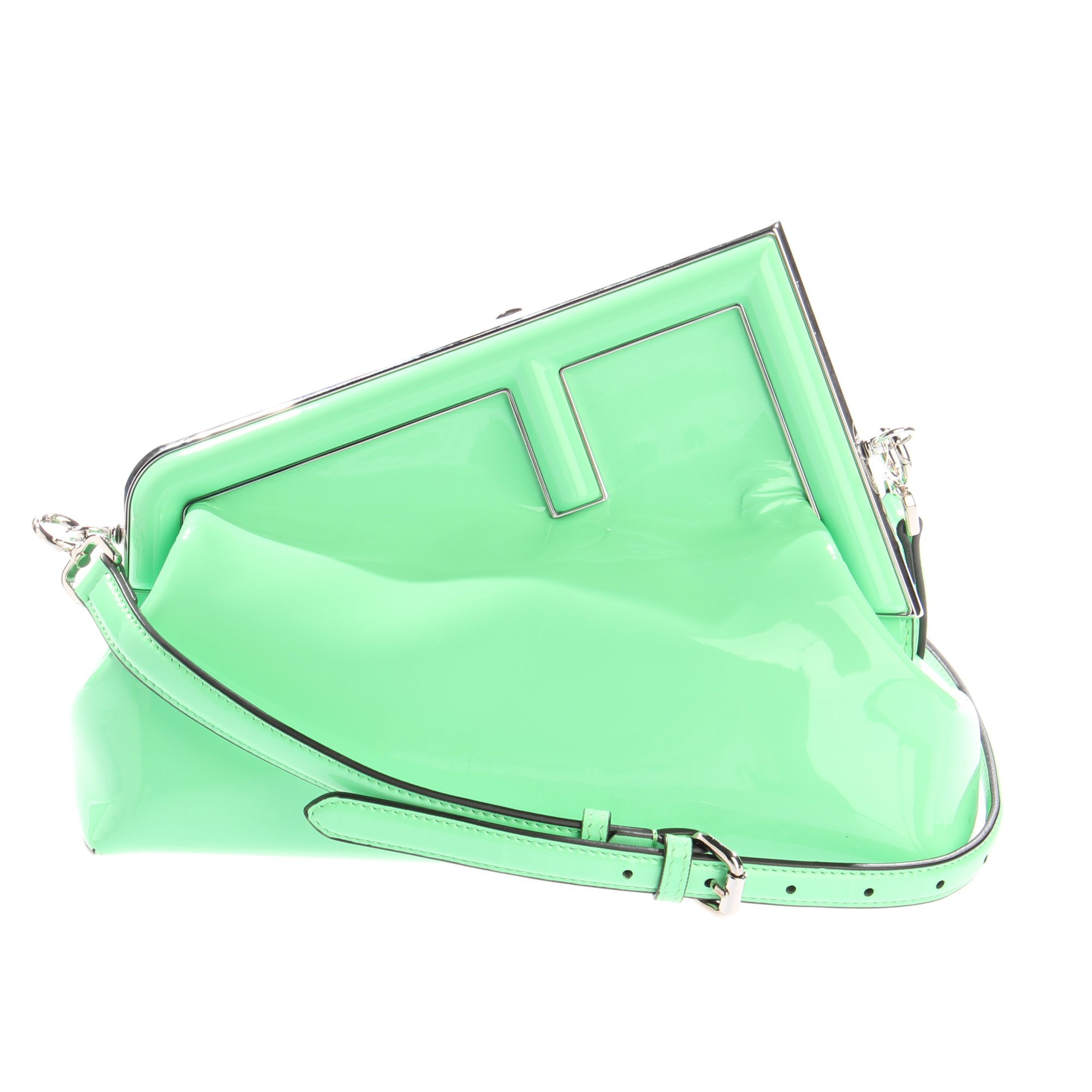 Leather clutch bag