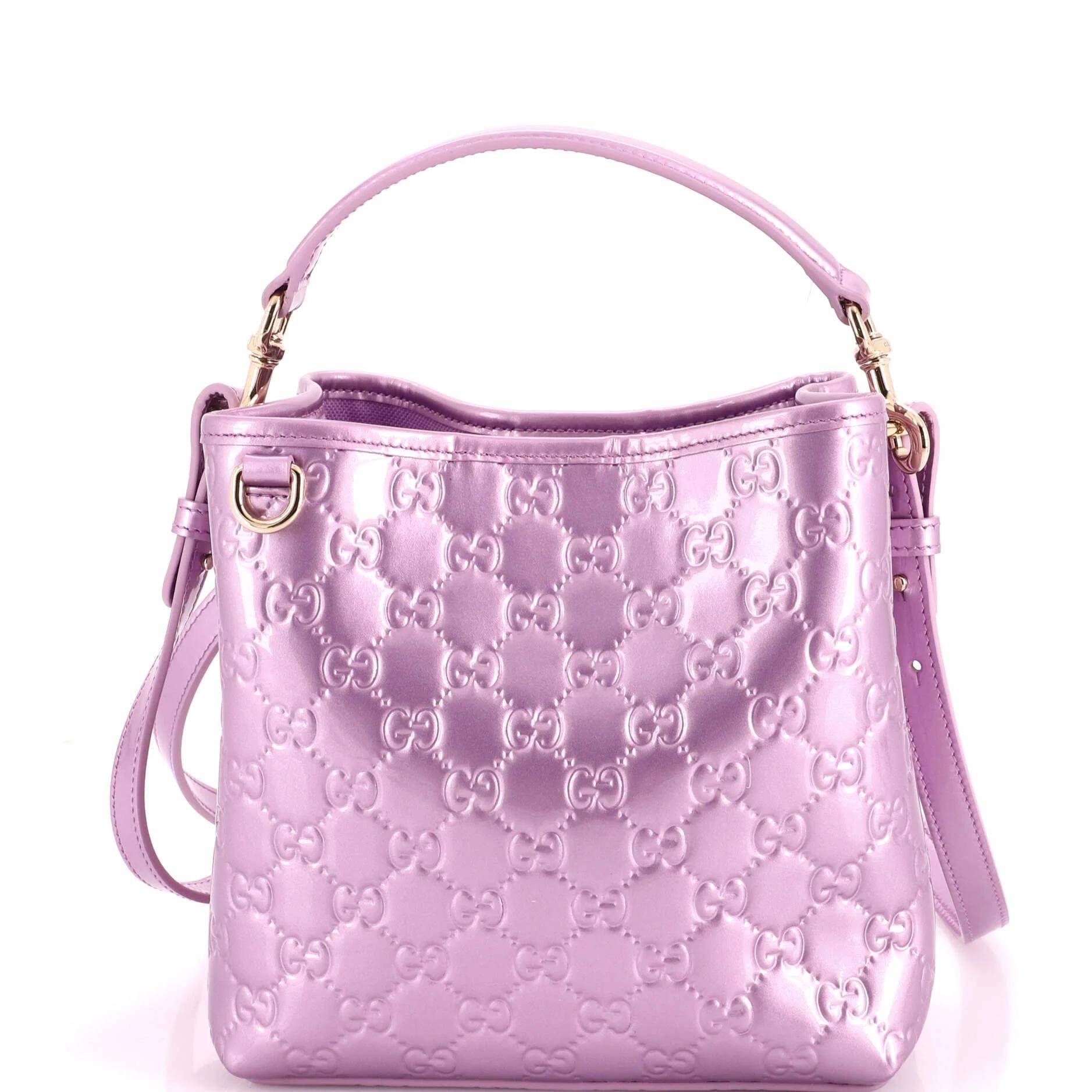 Patent leather handbag
