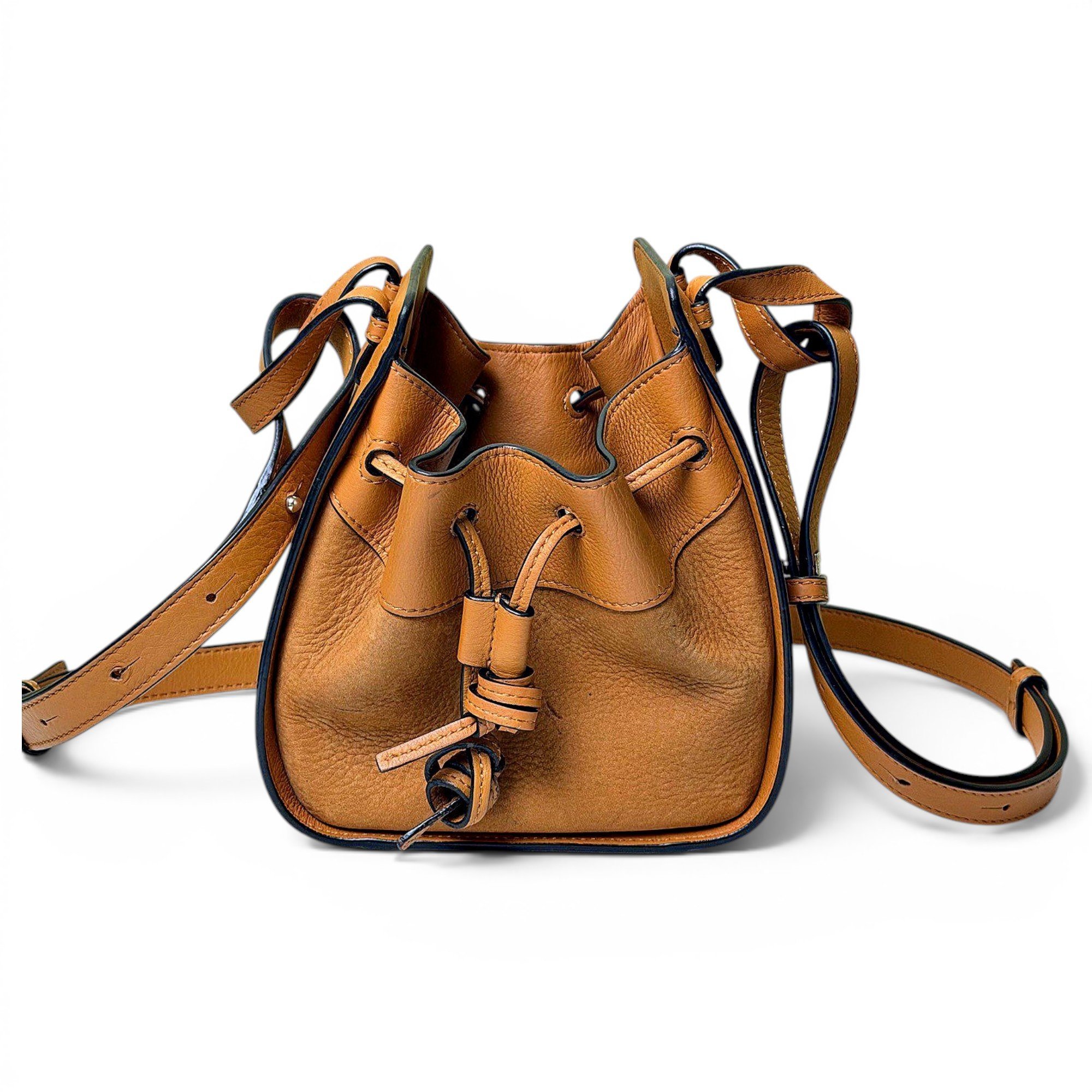 Hammock leather handbag