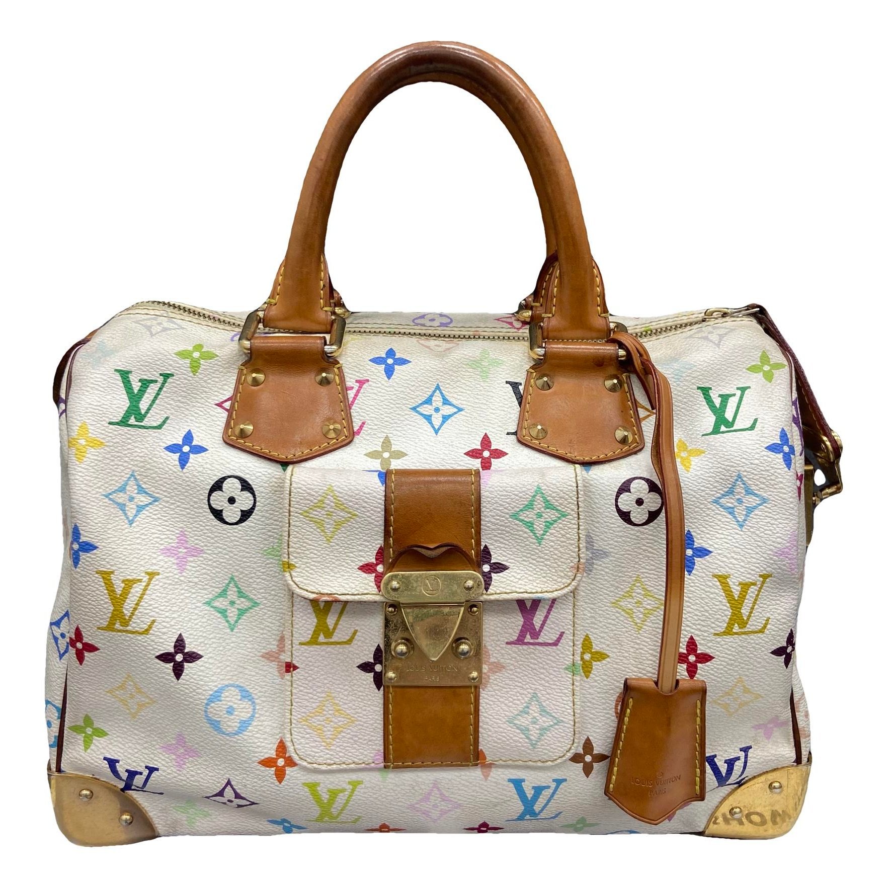 Speedy leather handbag