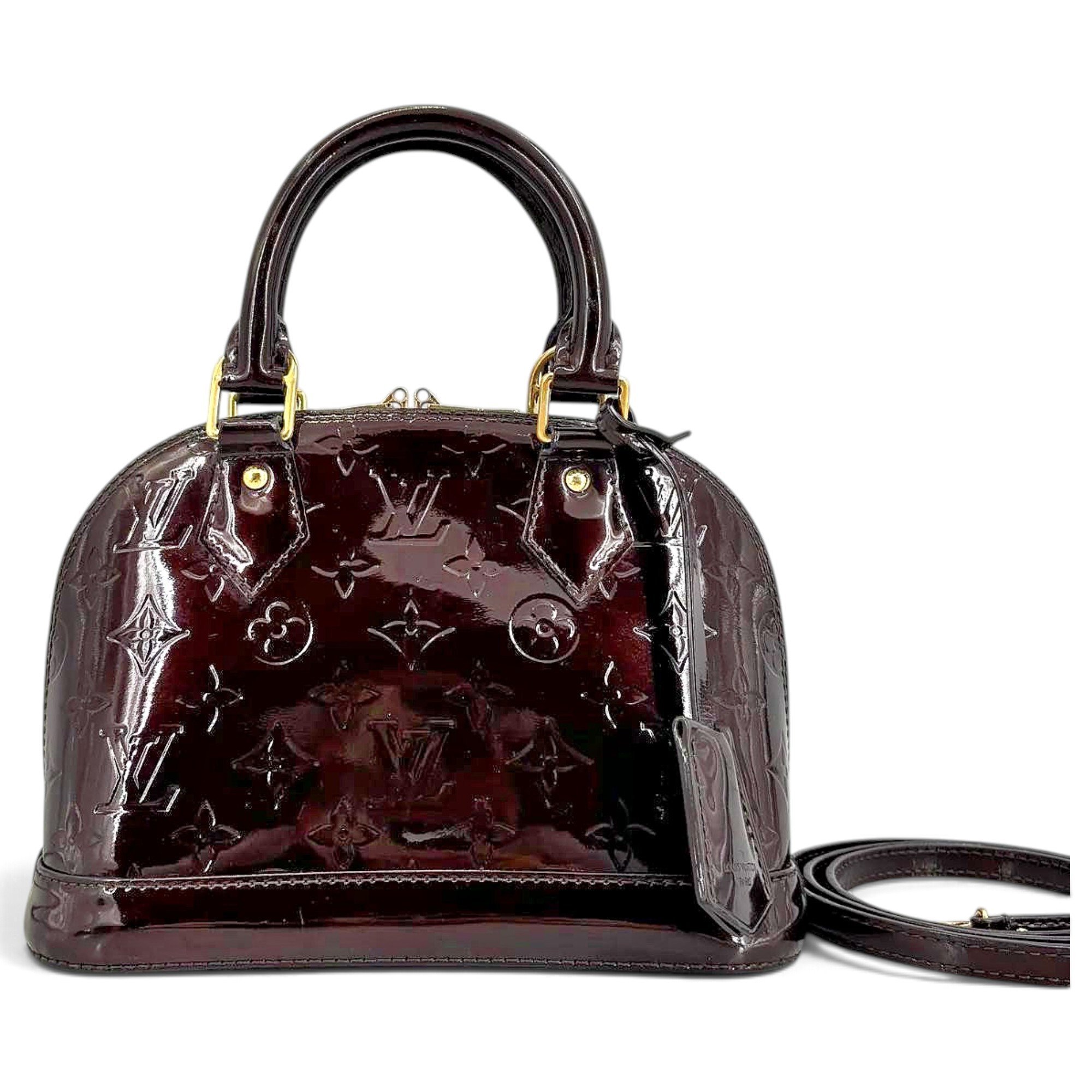 Alma BB patent leather handbag