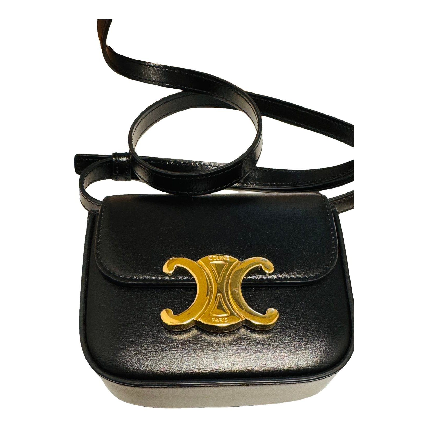 Triomphe leather handbag