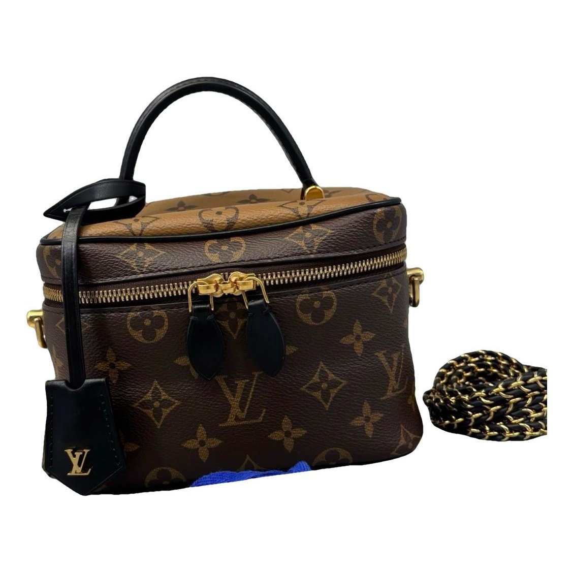 Vanity leather handbag