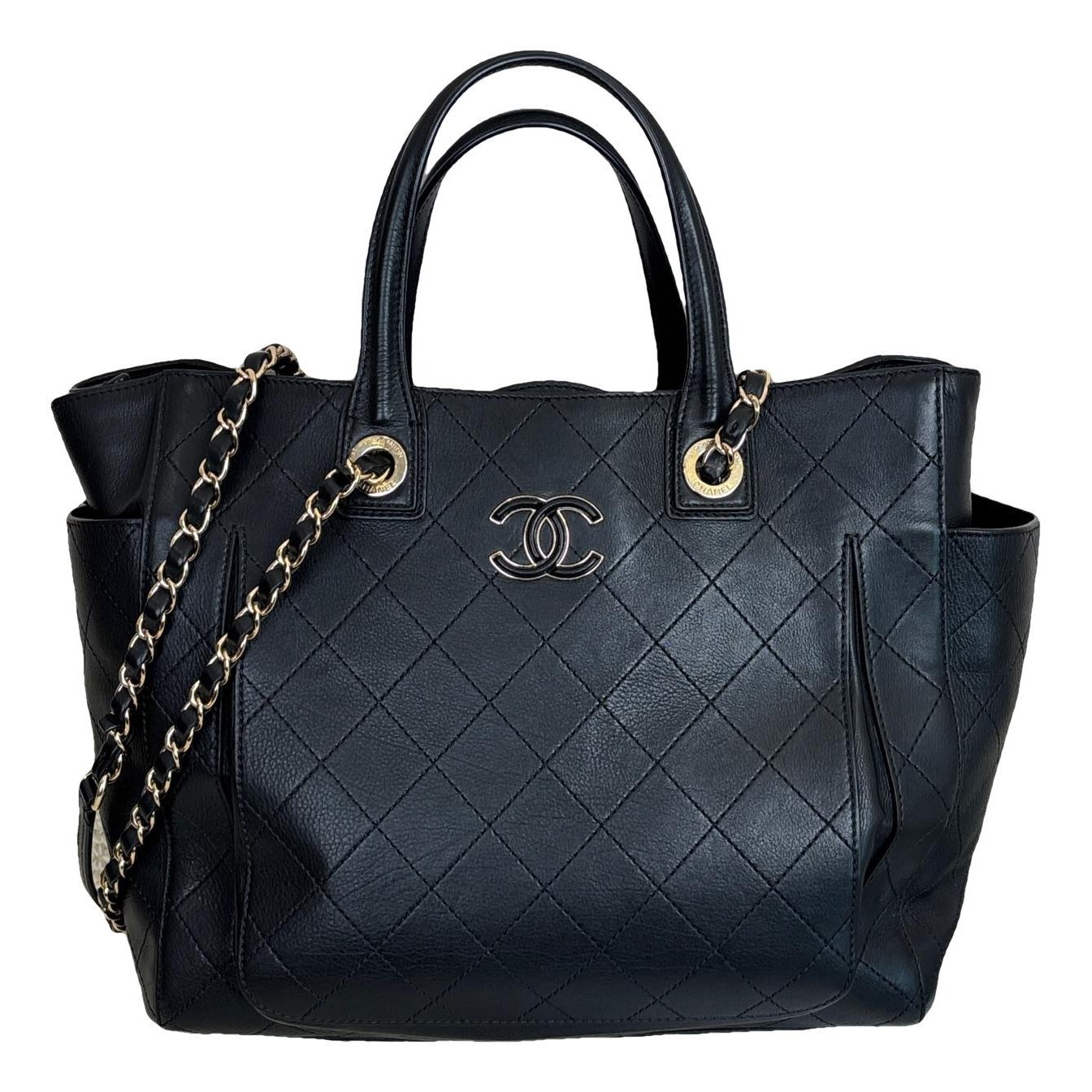 Statement leather tote