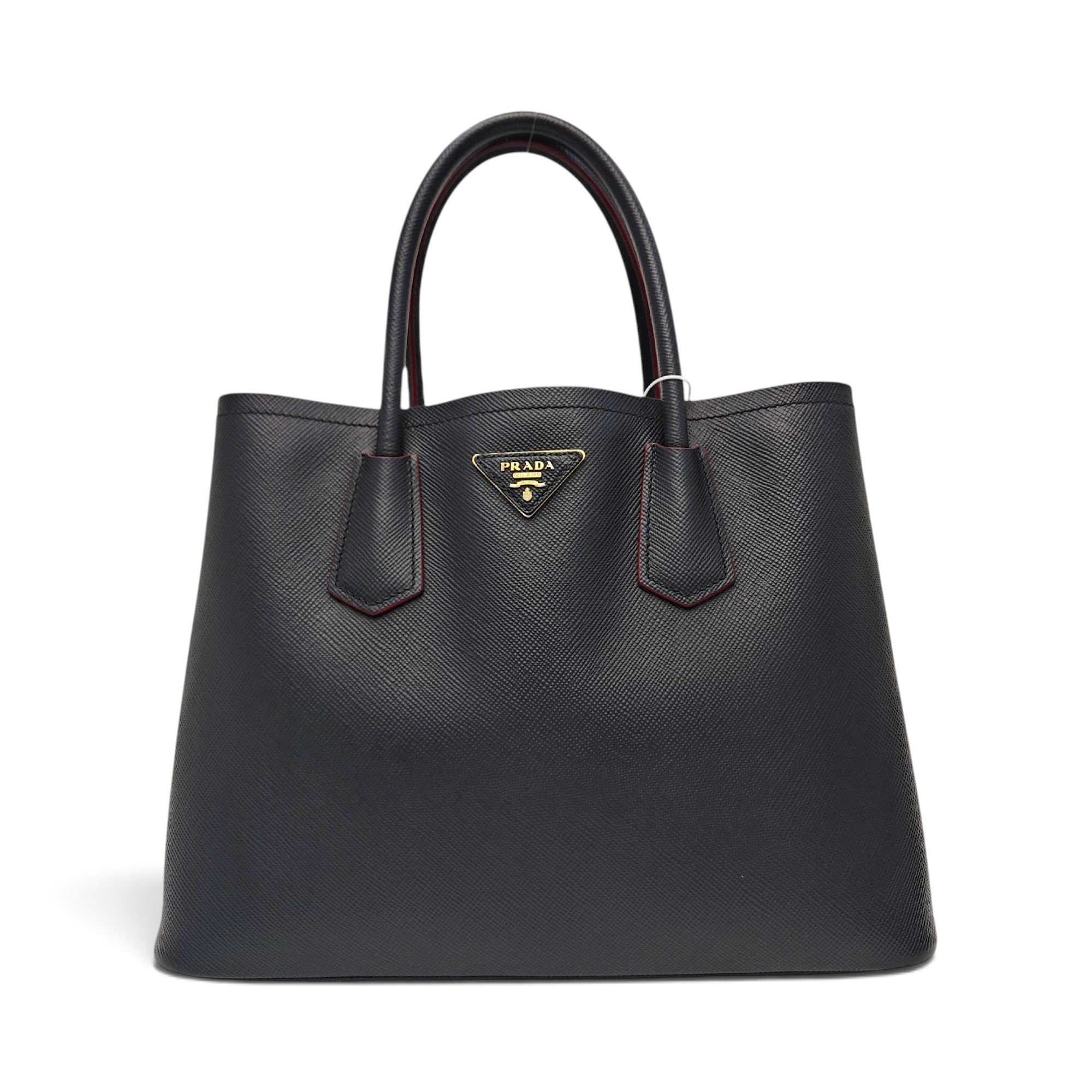 Double leather tote
