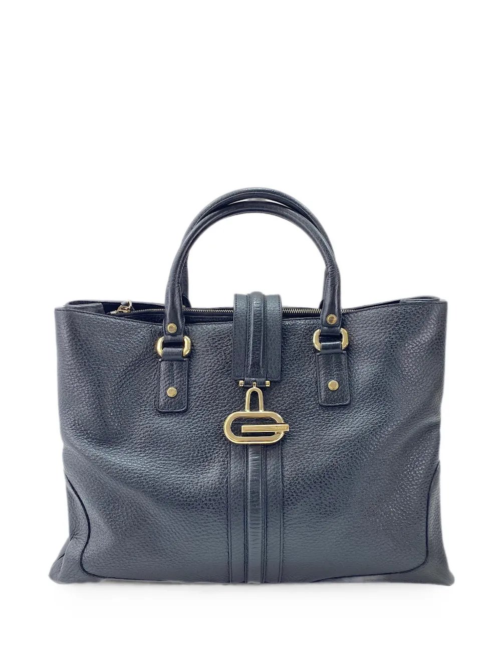 2000s G-logo leather tote bag
