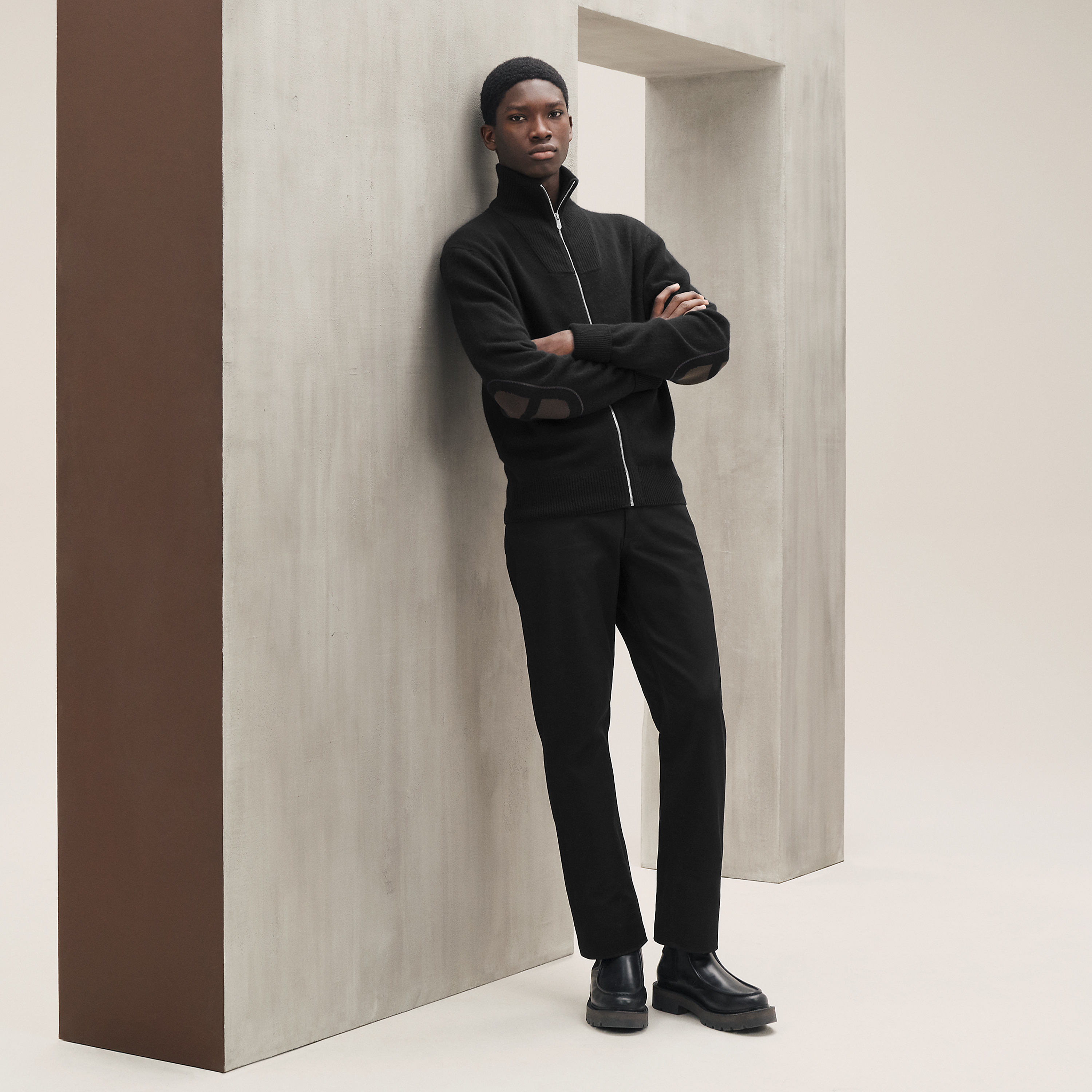 Cashmere "Maillon Chaine d'Ancre" full-zip jacket