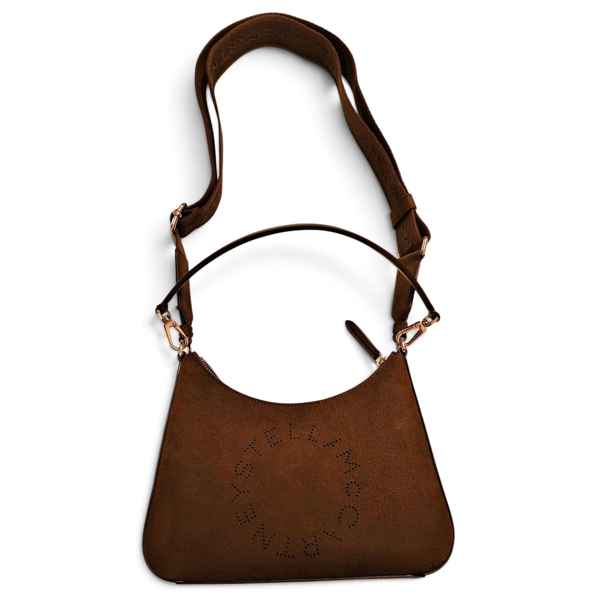 Logo vegan leather handbag