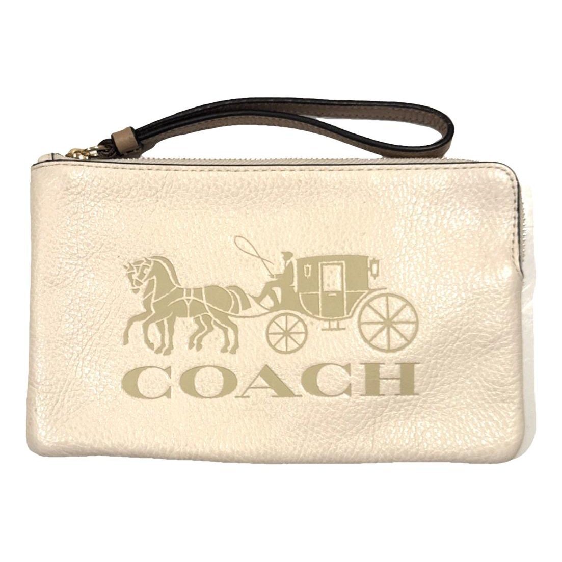 Leather clutch bag