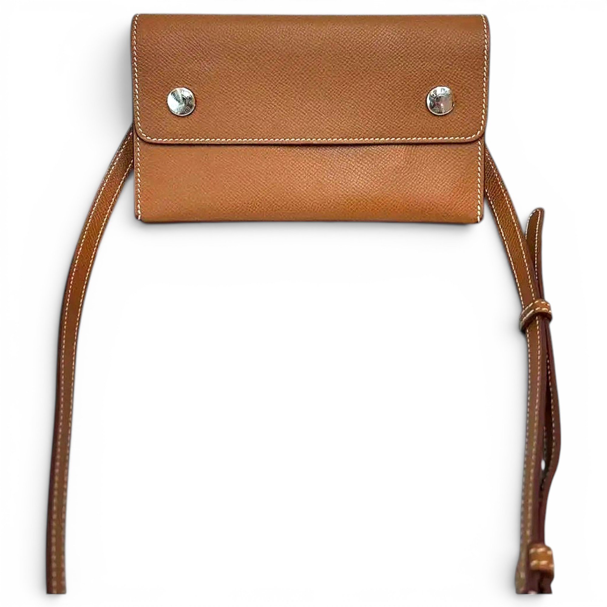 Hermesnap leather crossbody bag