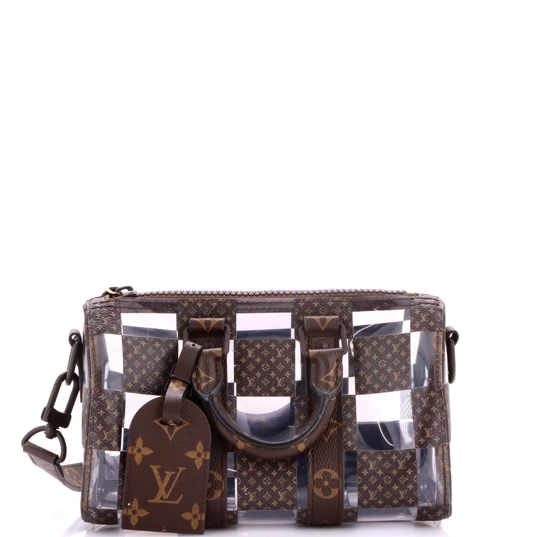 Keepall Bandouliere Bag Monogram Chess Coated Canvas and PVC 25