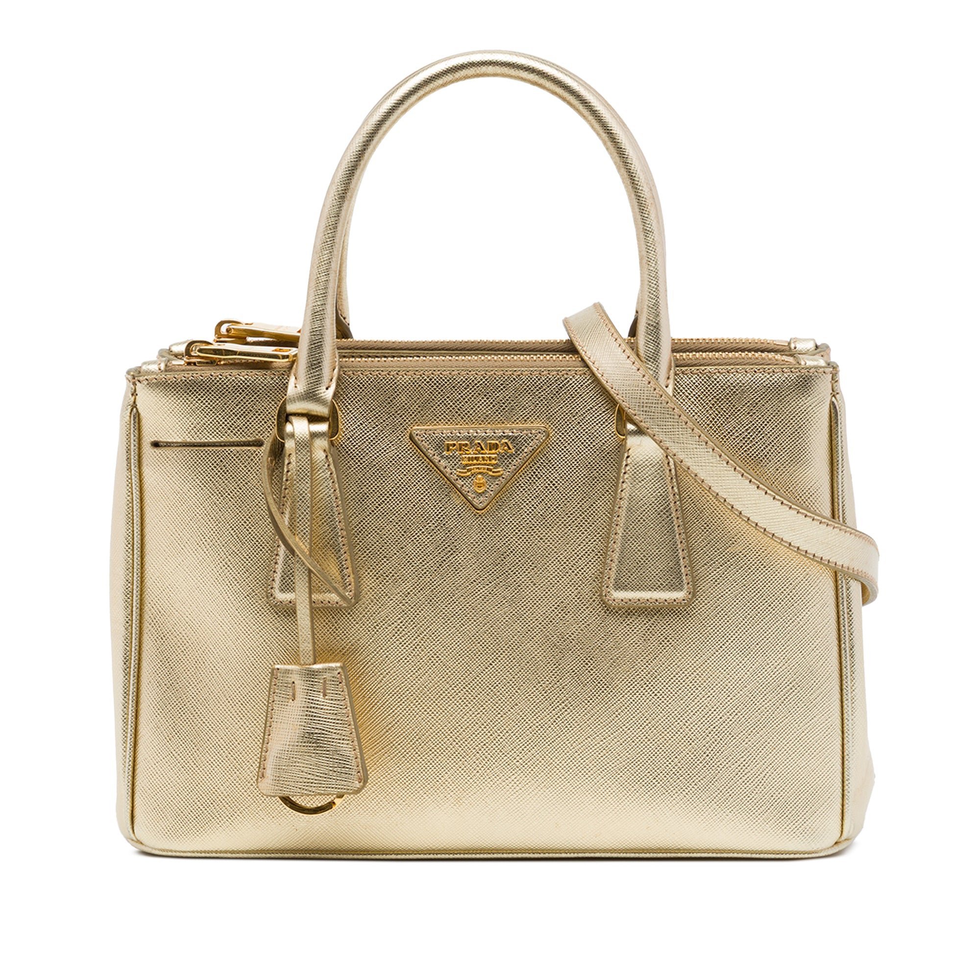 Double leather satchel