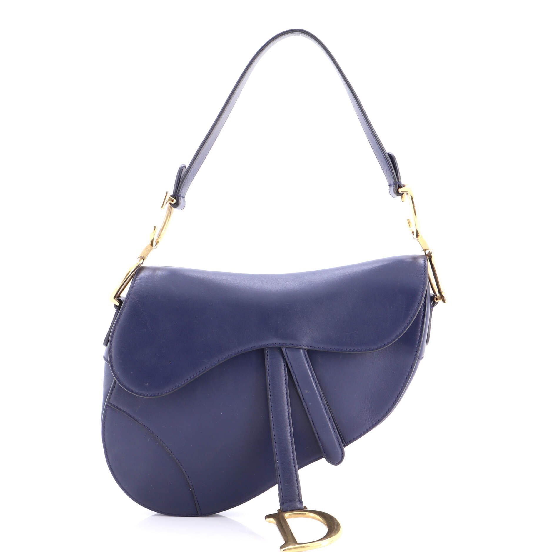 Saddle Handbag Leather Medium