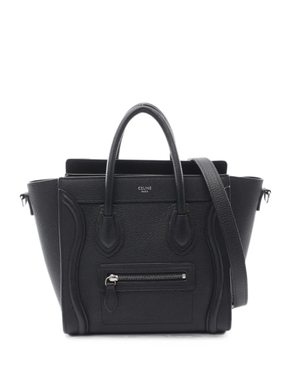 2000s Luggage Nano two-way leather handbag
