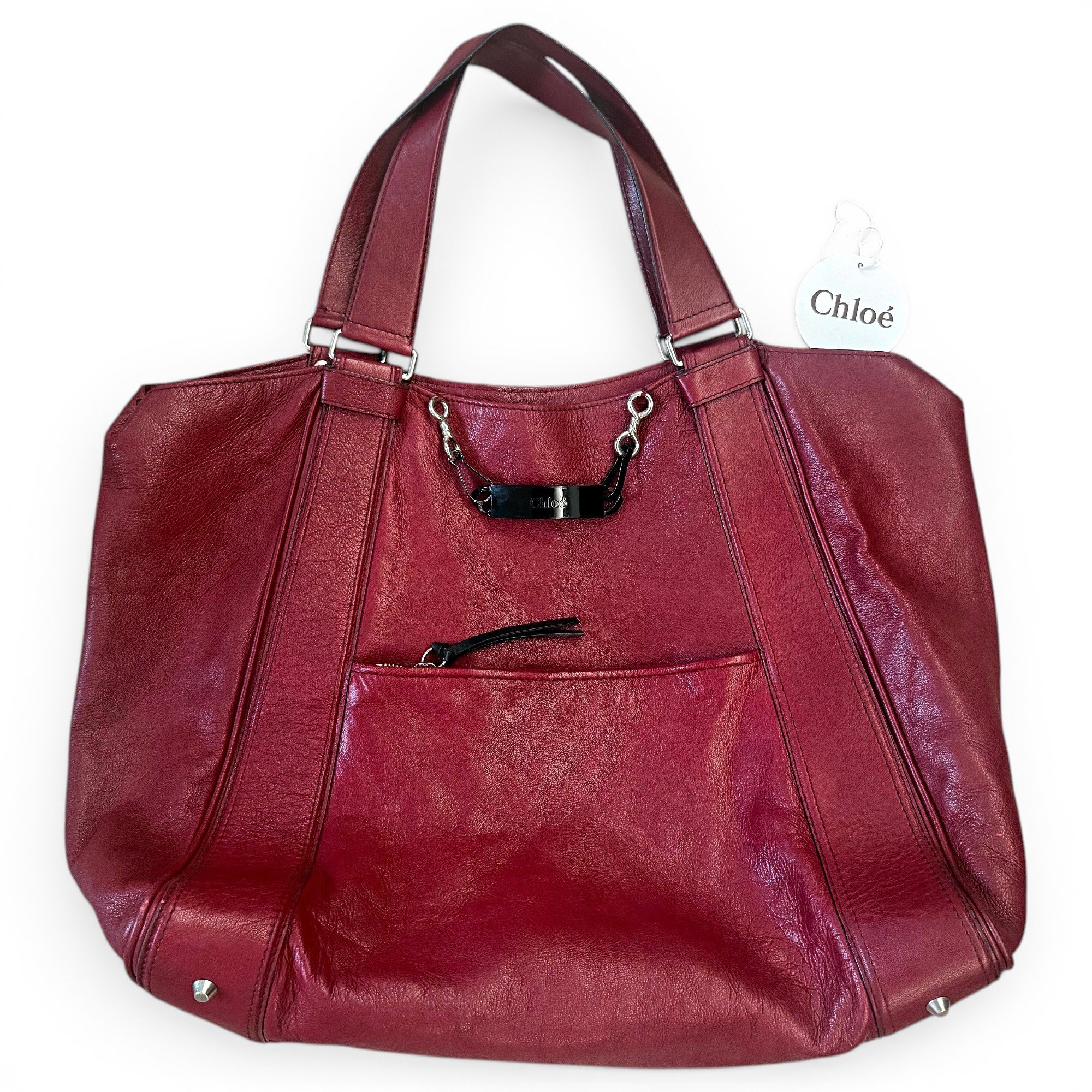 Leather travel bag