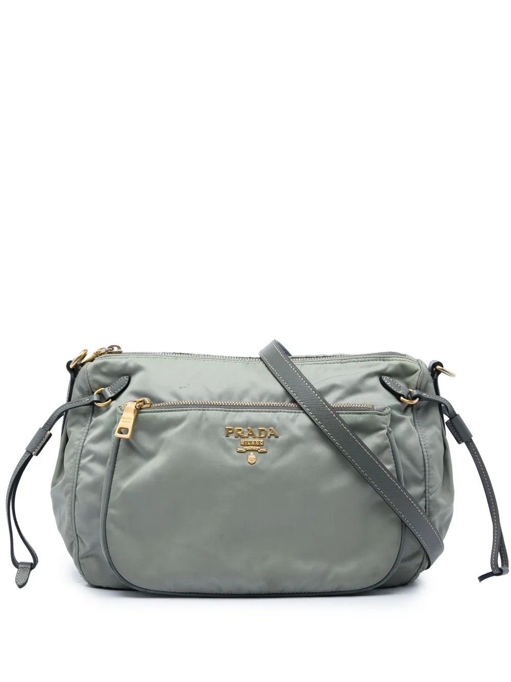 2021-2026 Saffiano Trimmed Tessuto Zip Top crossbody bag