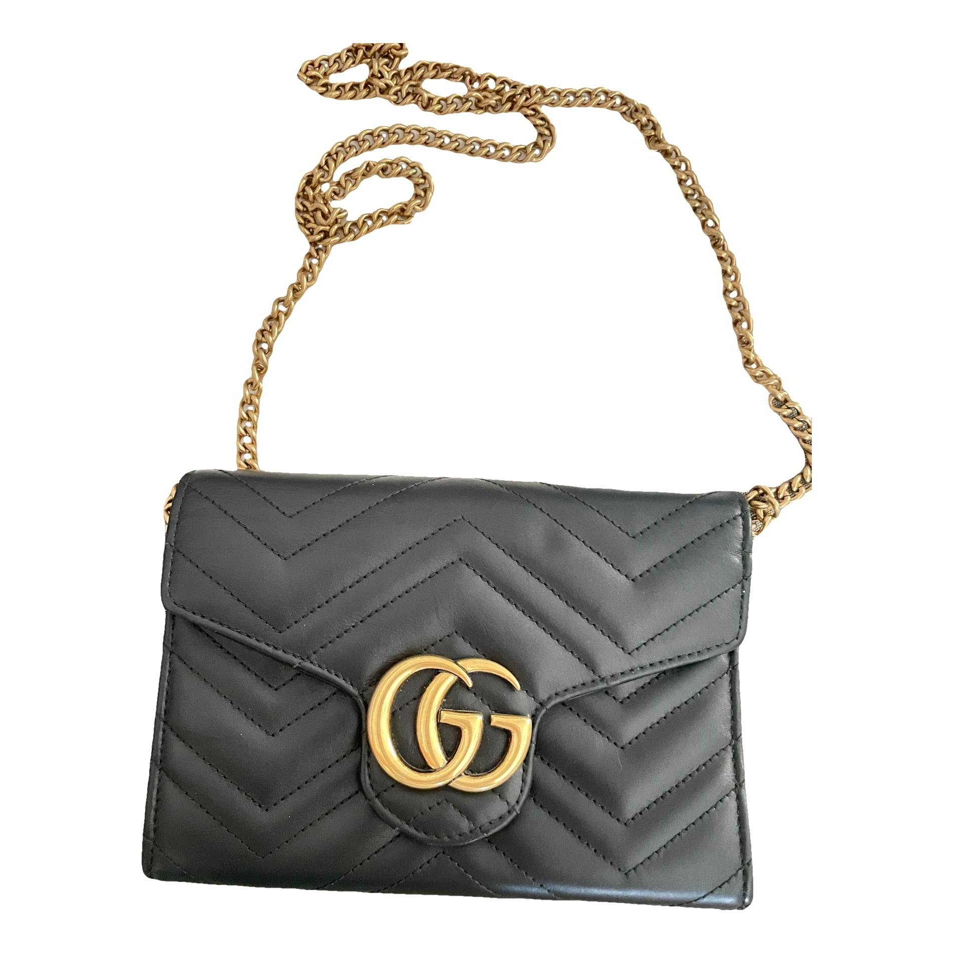 Marmont leather clutch bag