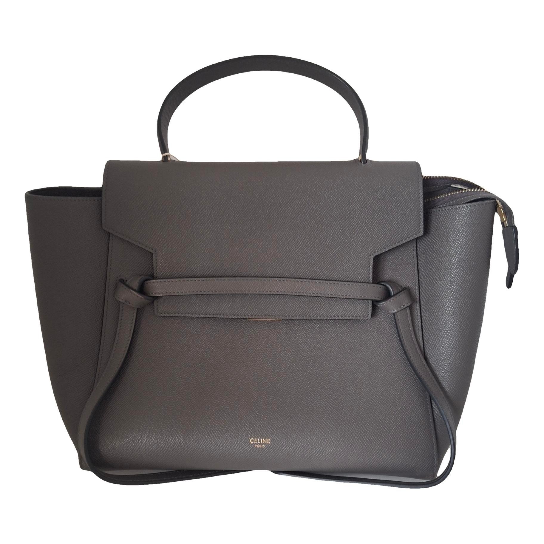 Belt leather handbag