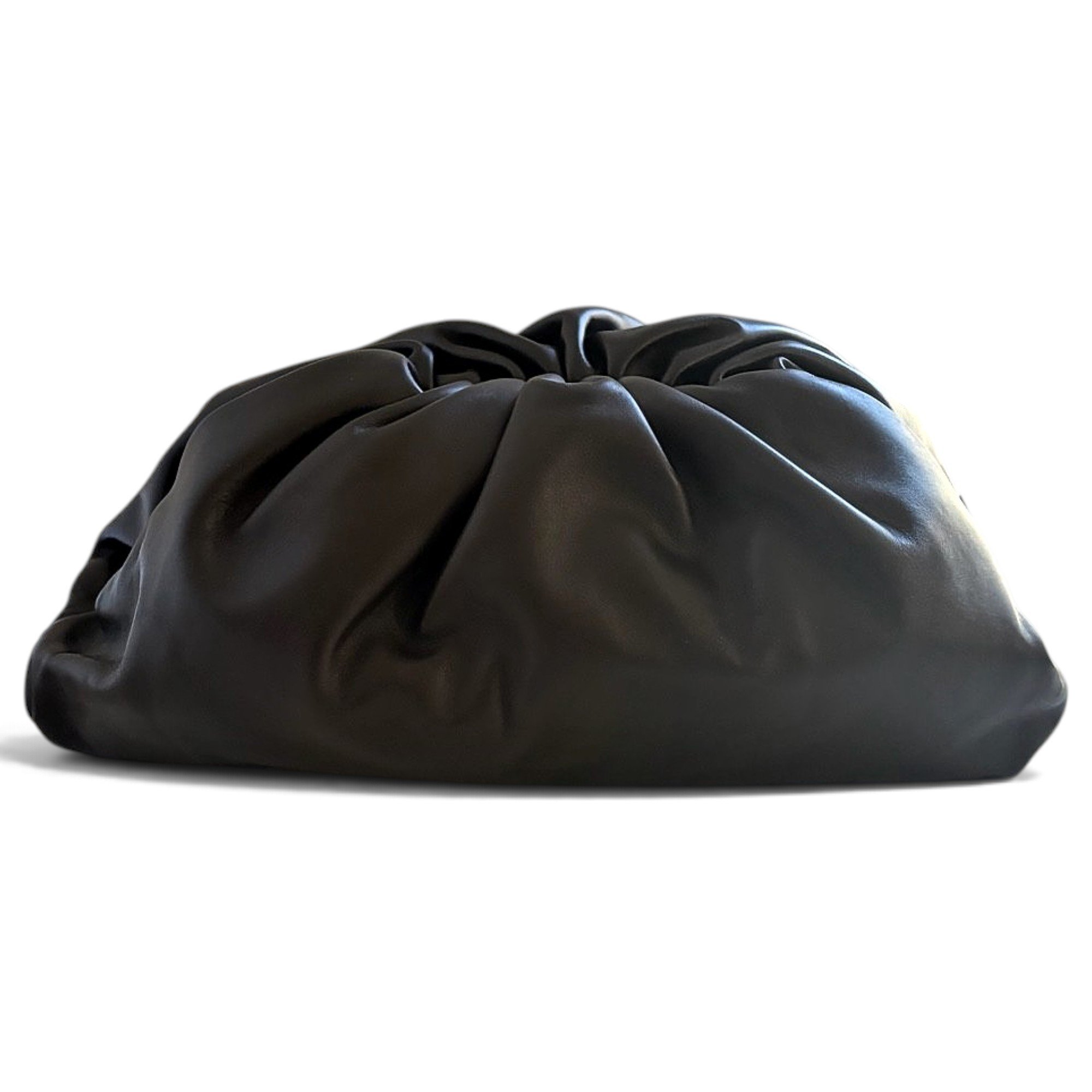Pouch leather clutch bag