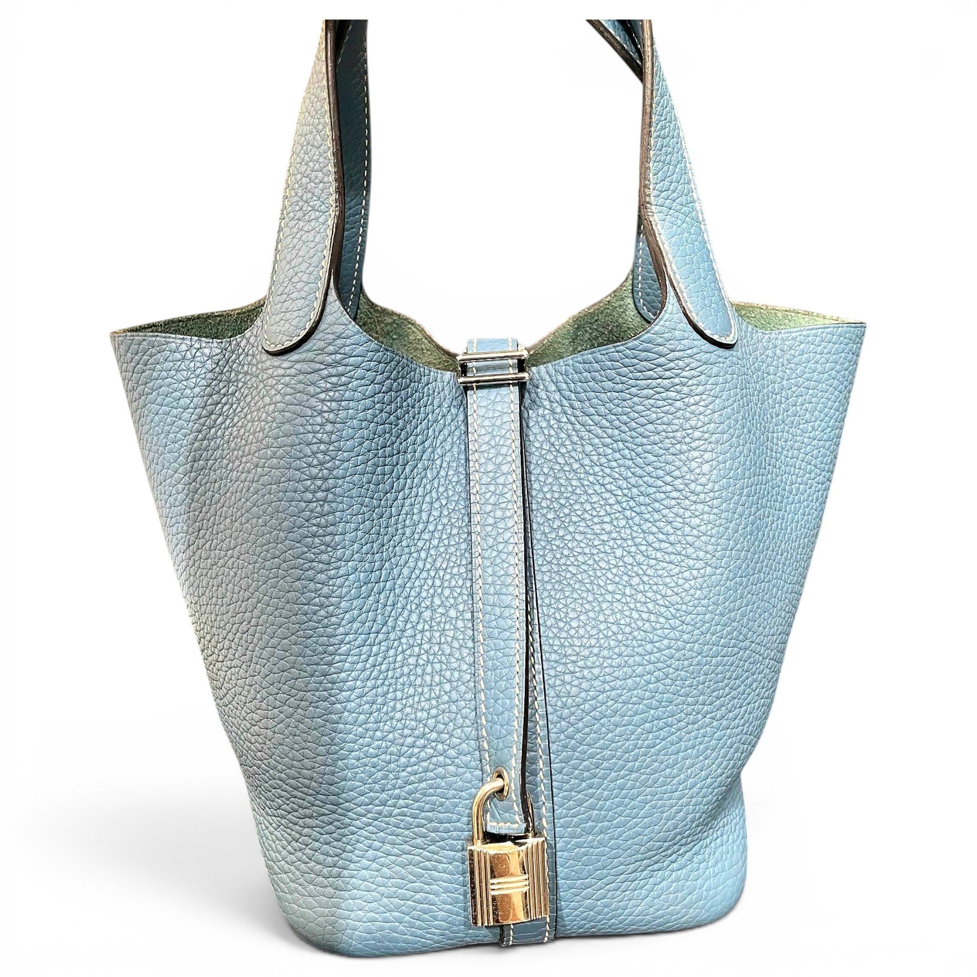 Picotin leather handbag