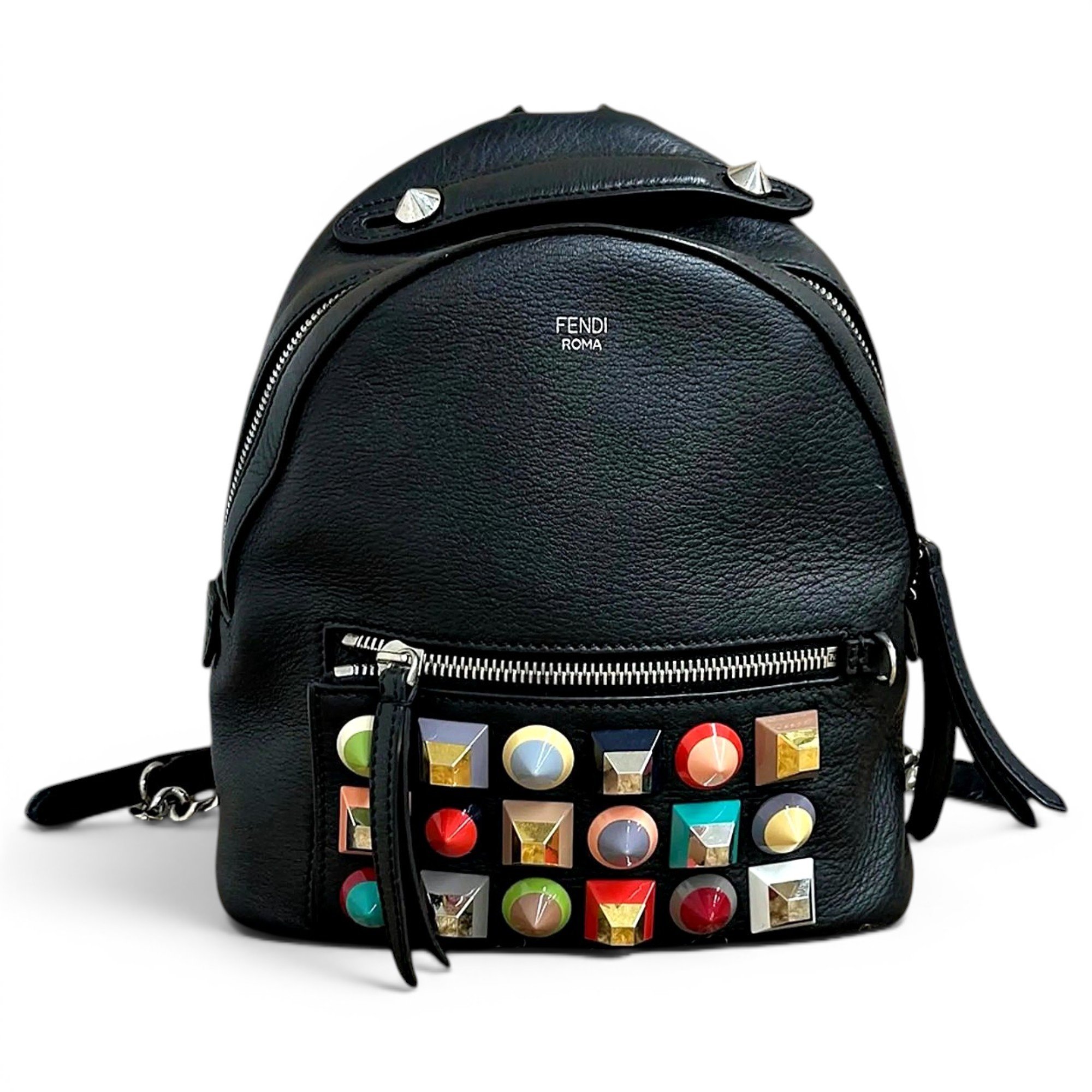 Leather backpack