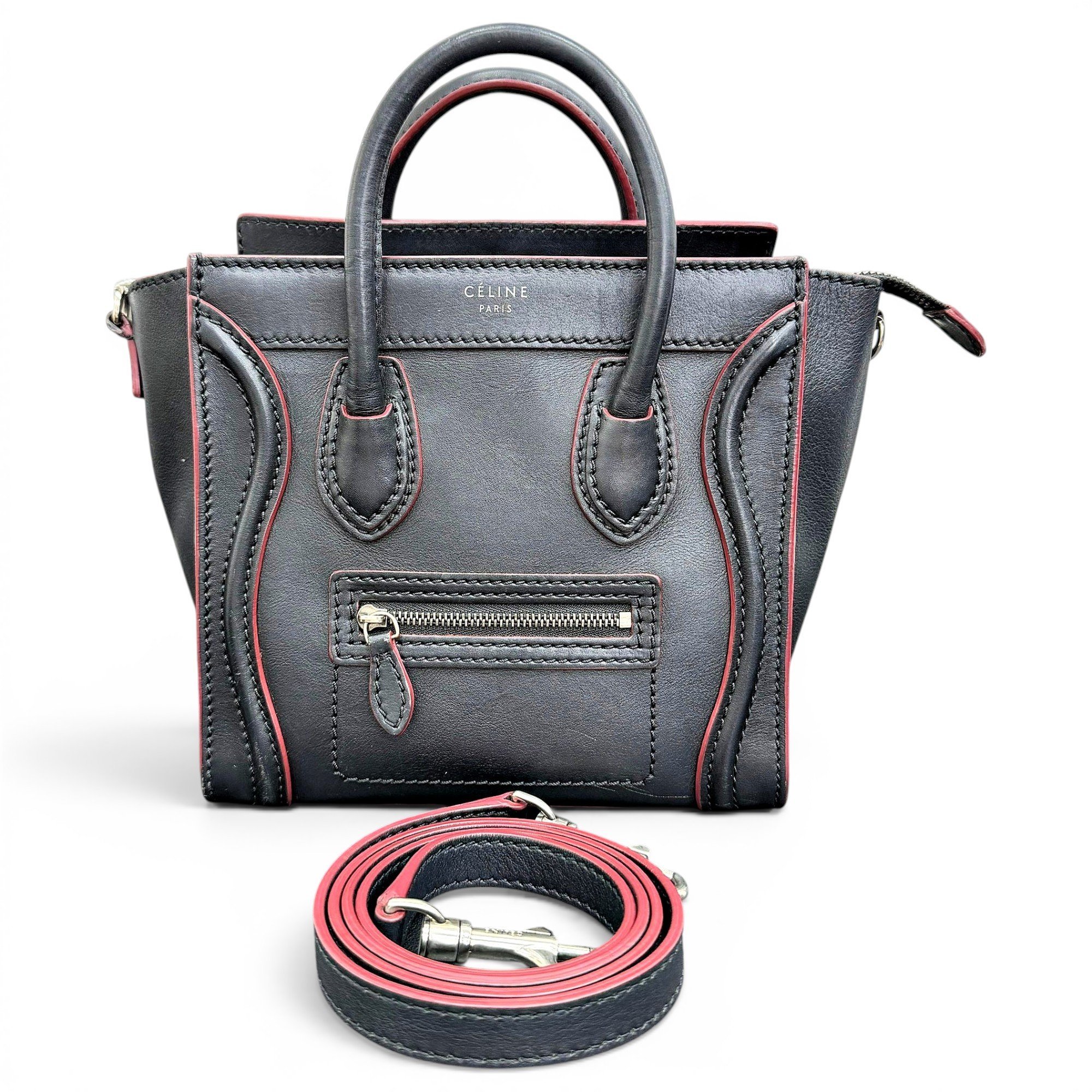 Luggage leather handbag