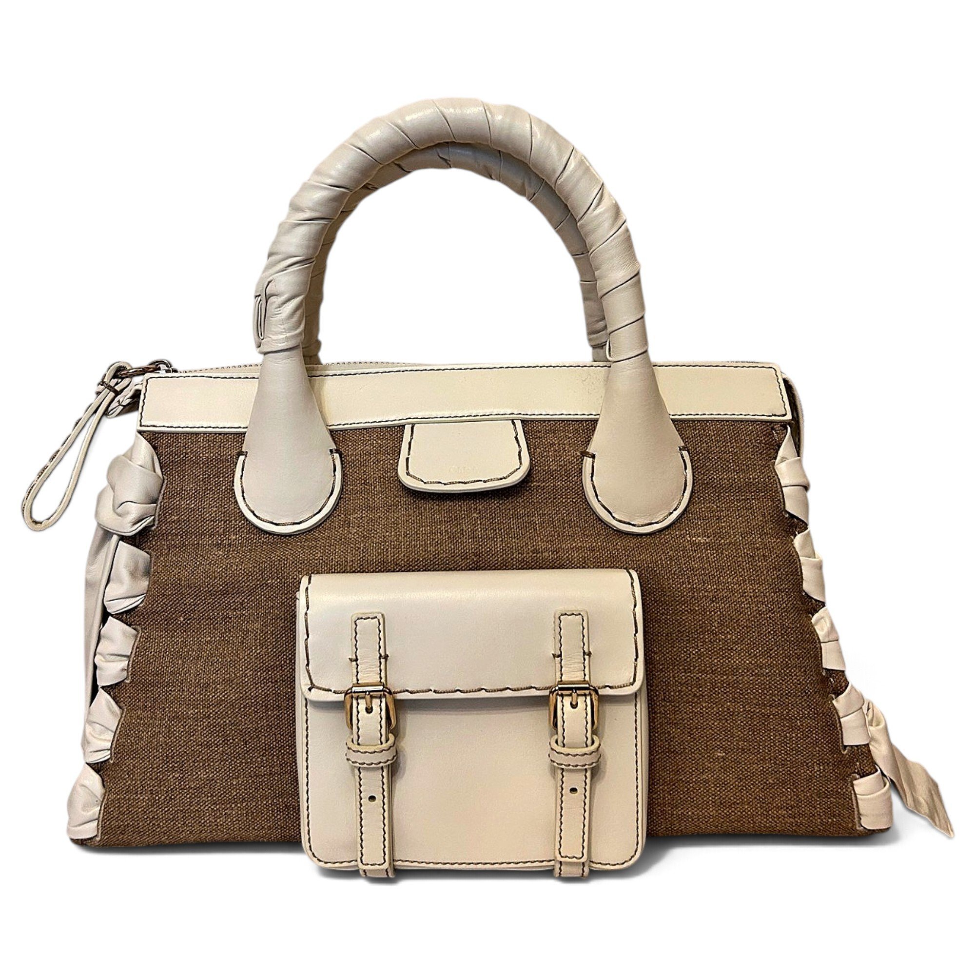Edith leather satchel