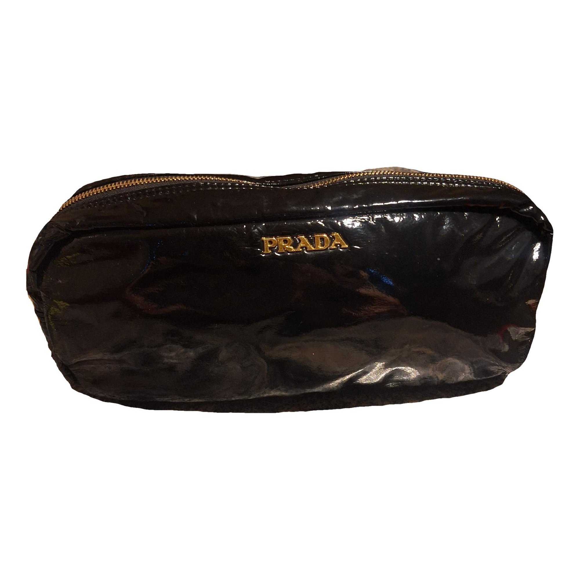 Patent leather clutch bag