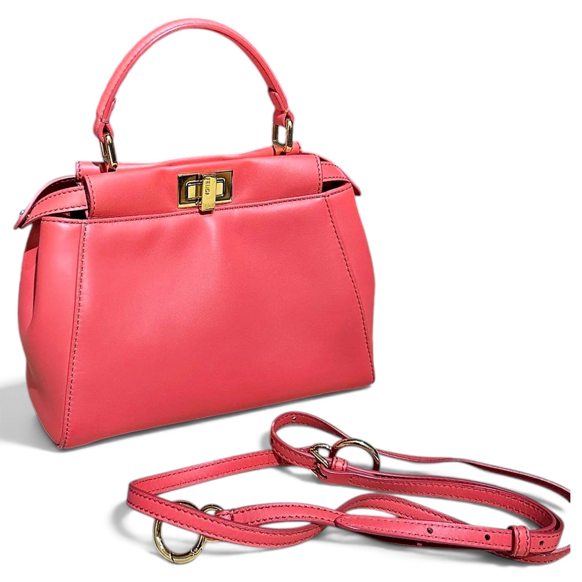 Peekaboo leather handbag