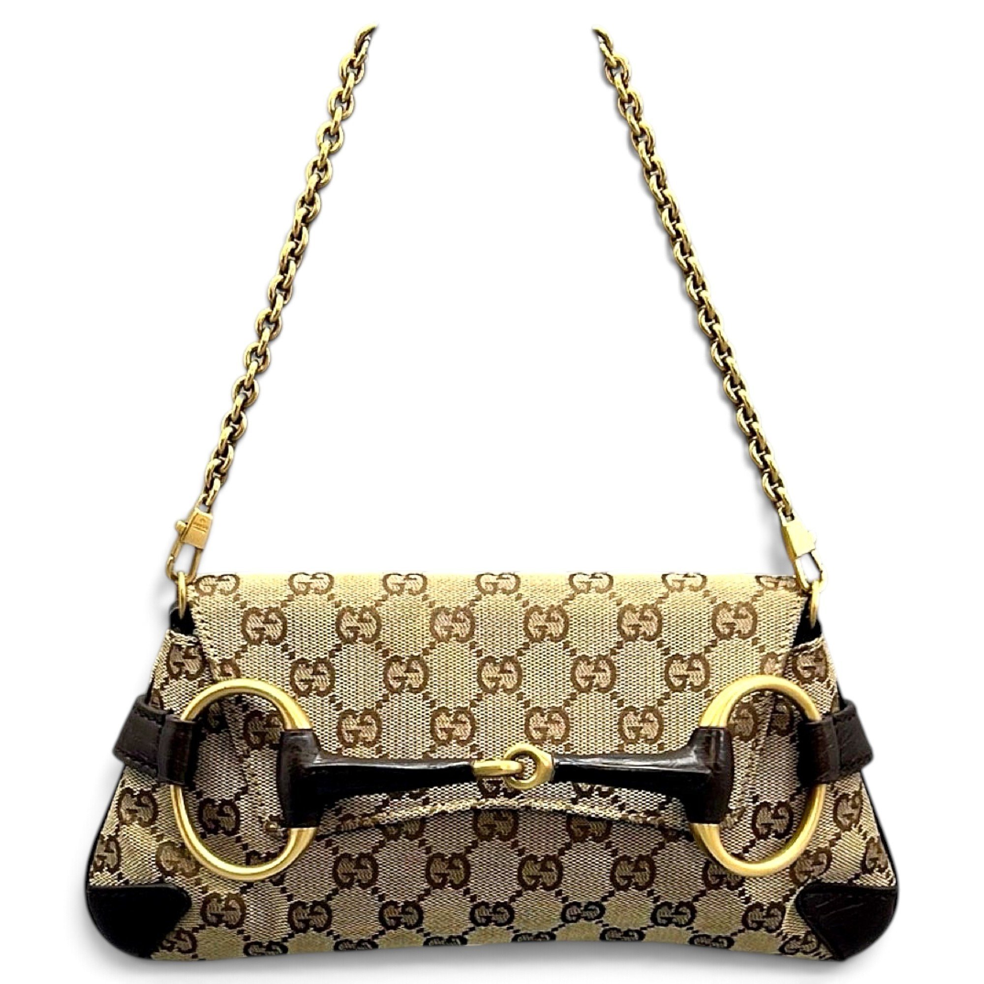 Horsebit Chain cloth handbag