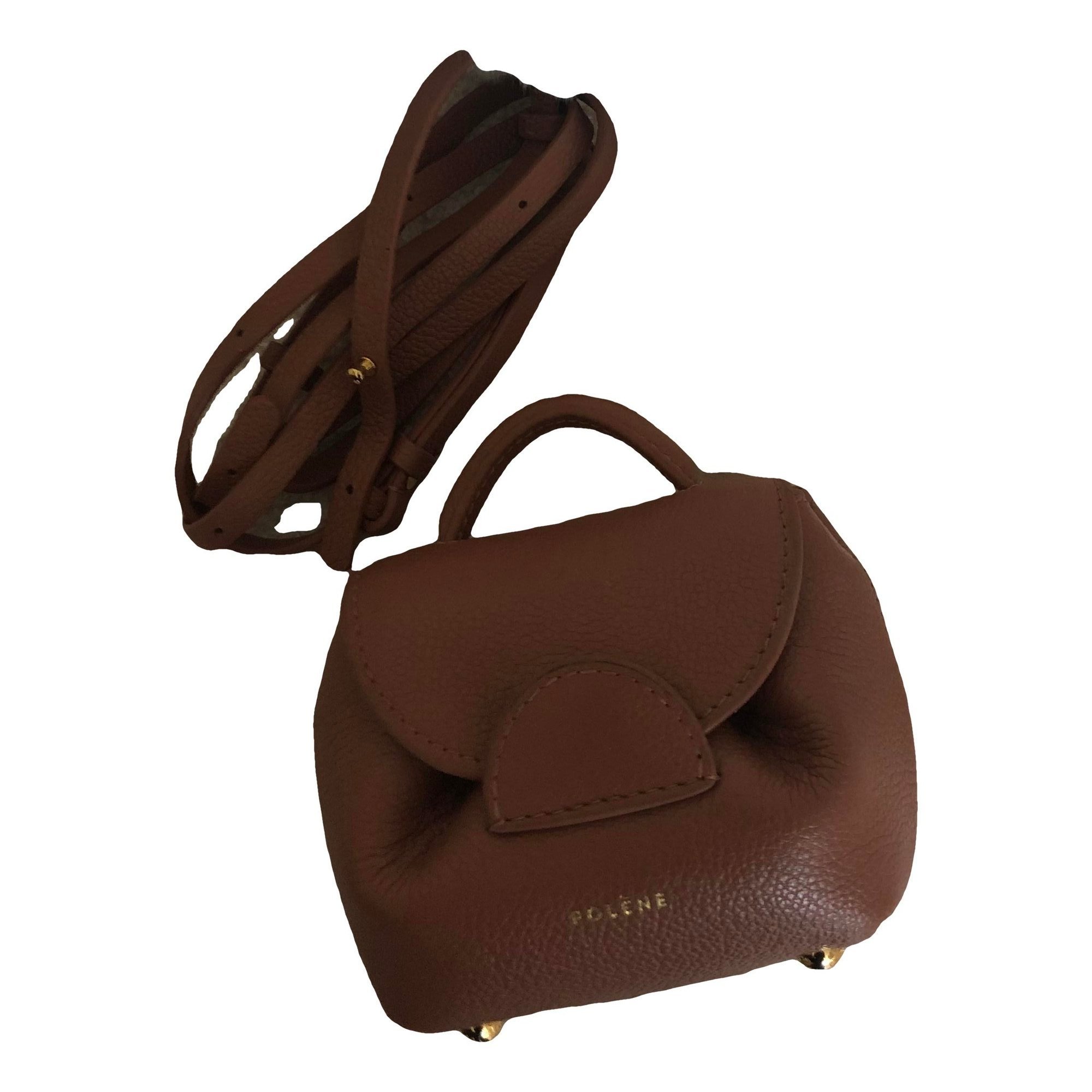 Numéro un nano leather crossbody bag