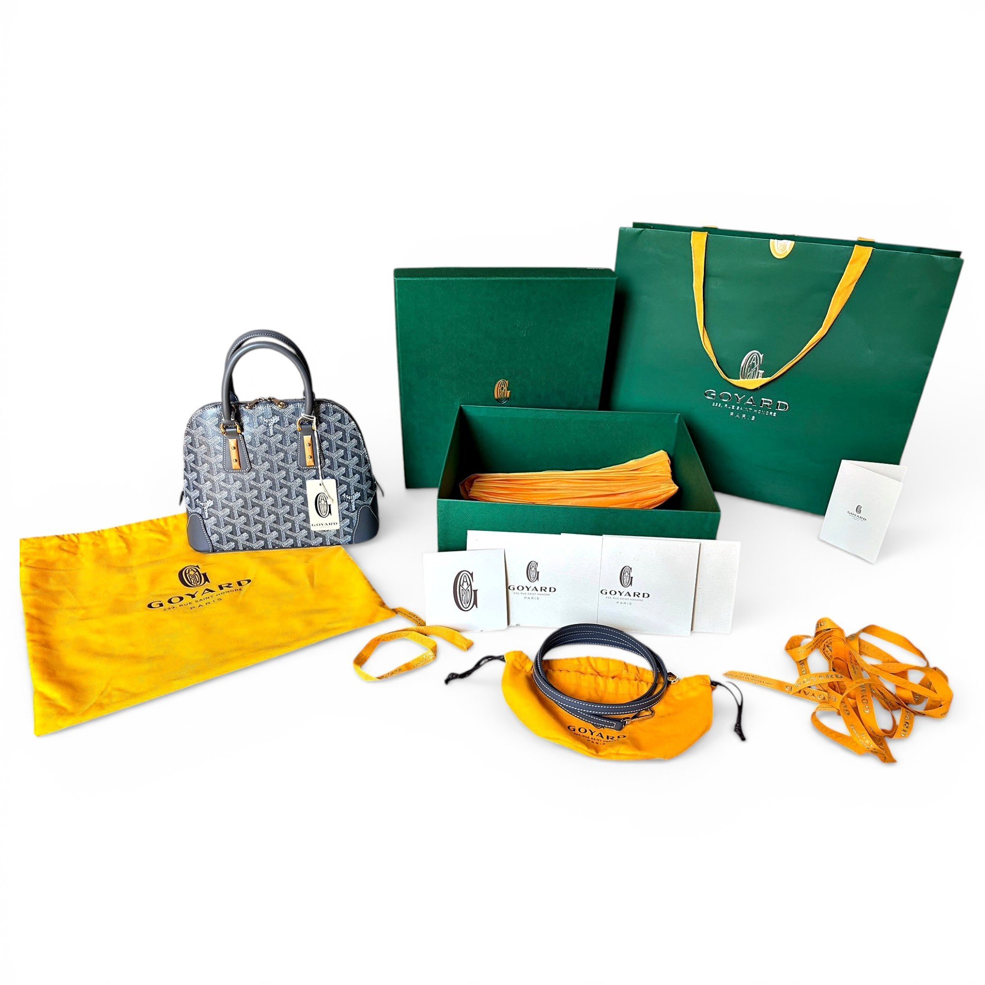 Goyard Vendôme leather handbag