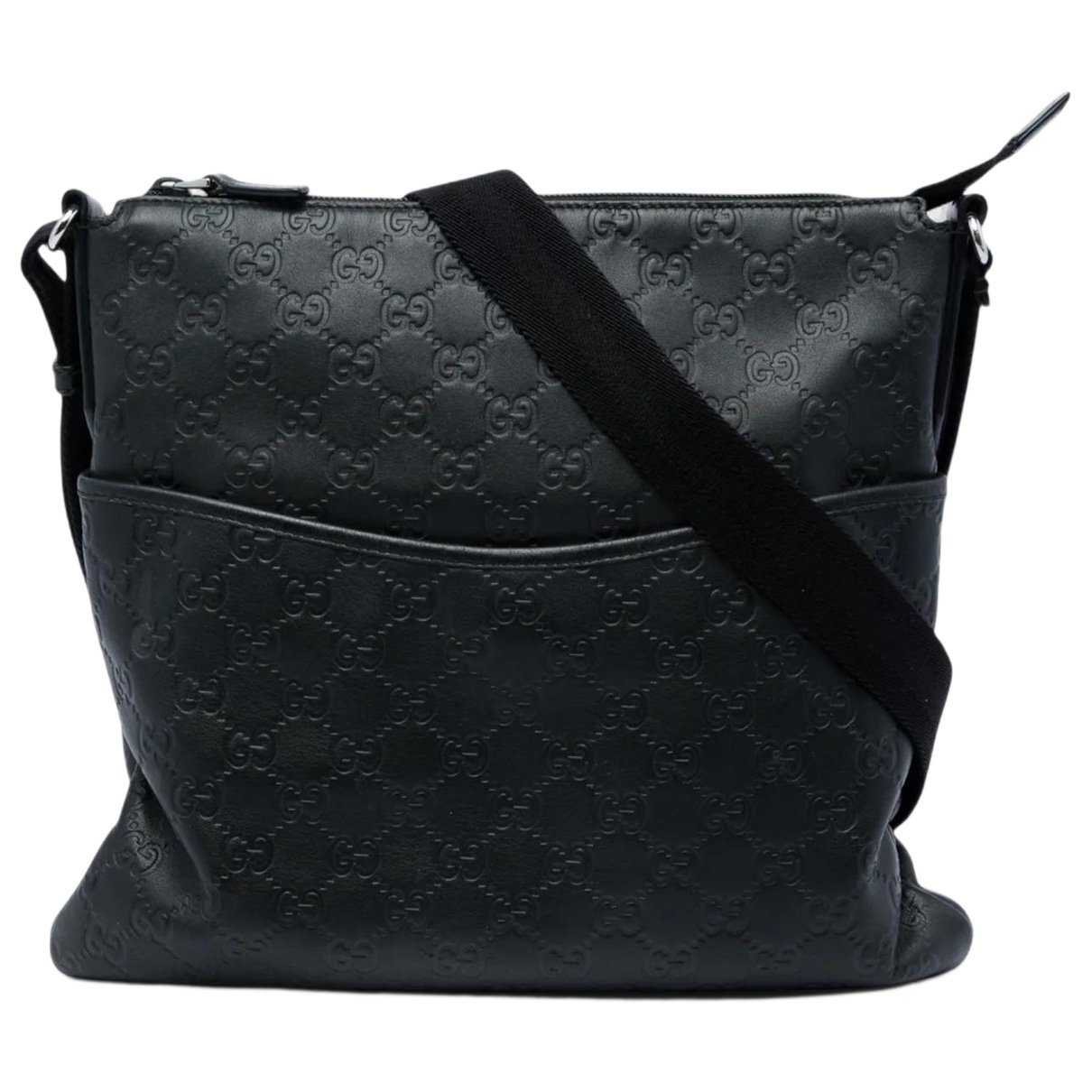 Gucci B leather crossbody bag