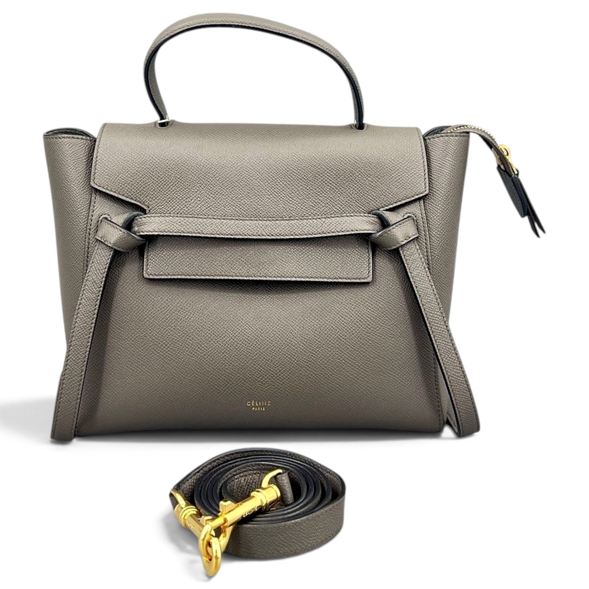 Belt leather handbag