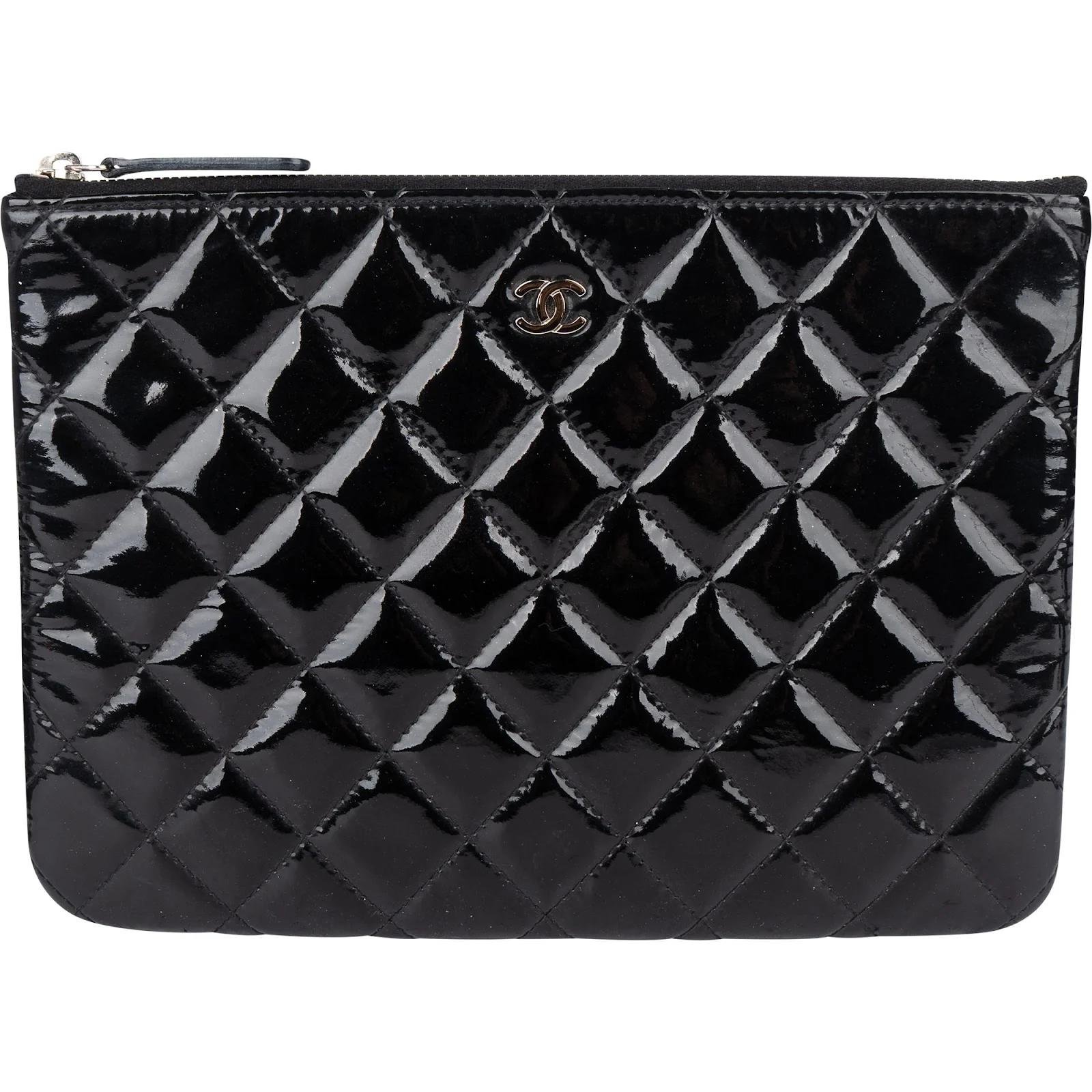 Timeless/Classique patent leather clutch bag
