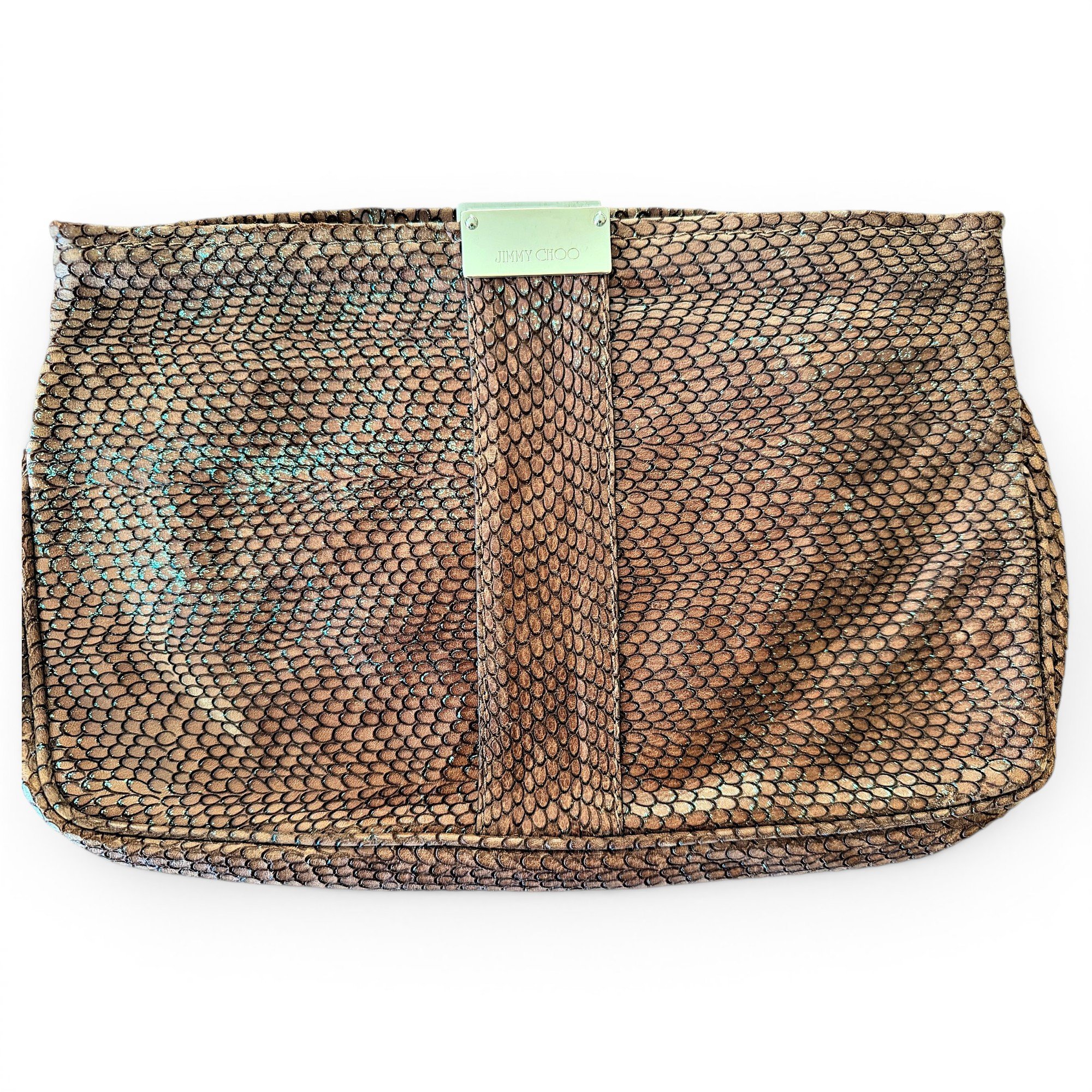 Leather clutch bag